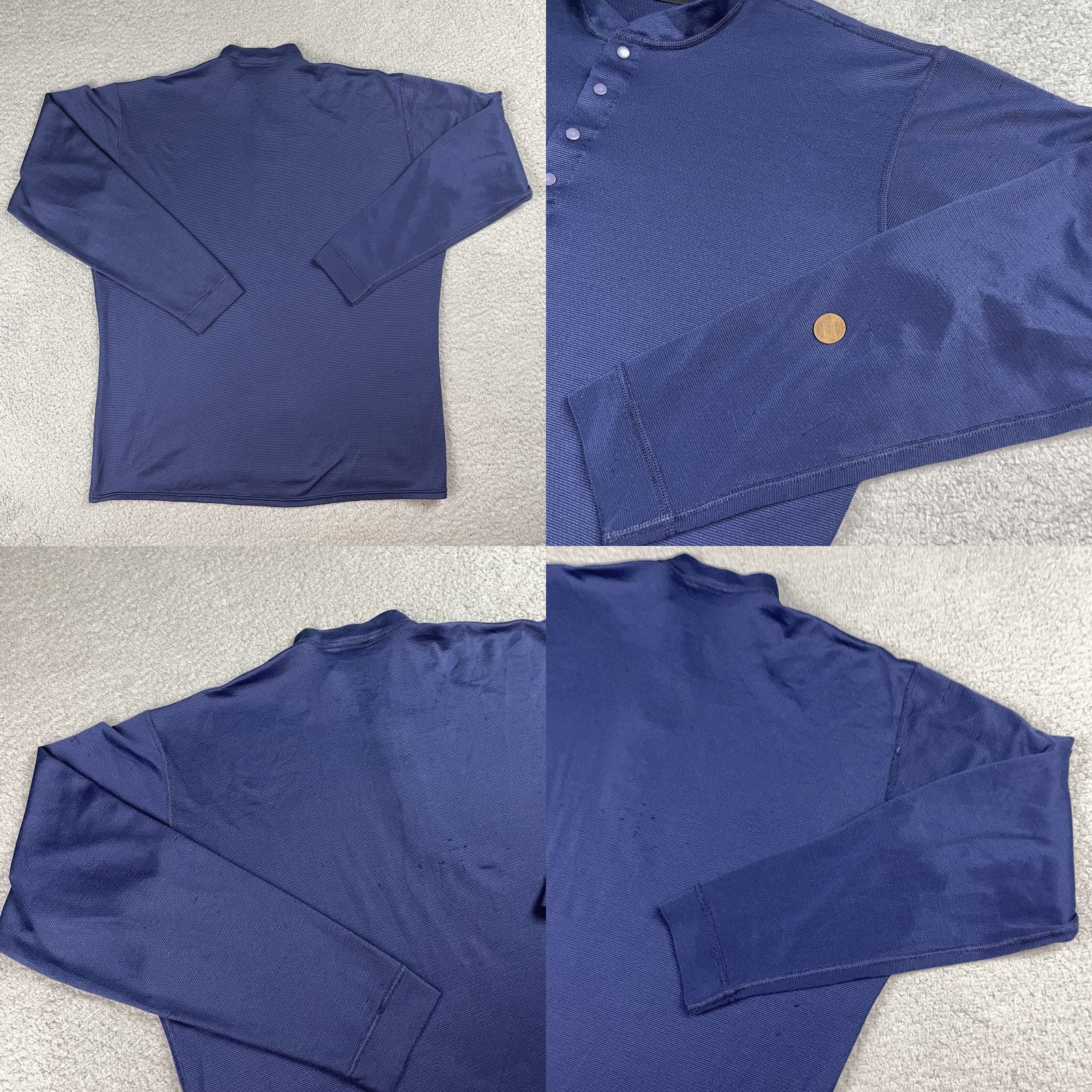Patagonia Patagonia Capilene TShirt Mens Adult Medium Blue Long Sleeve Shirt Pullover Crew Neck Breathable Quick Dry 100% Polyester Capilene Base Layer Size US M / EU 48-50 / 2 - 8 Thumbnail