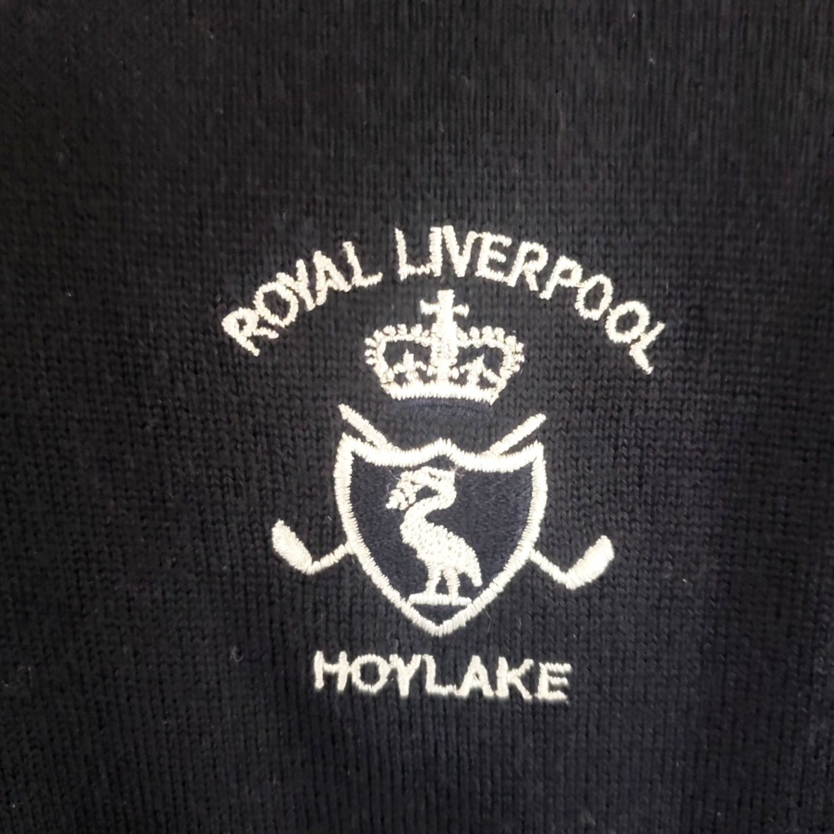 Logo 7 VINTAGE Glenmuir Wool Vest Sweater Men M Black Logo V-Neck Knit Wool Golf Royal Liverpool Hoylake 90s 00s Mens Size US M / EU 48-50 / 2 - 4 Thumbnail