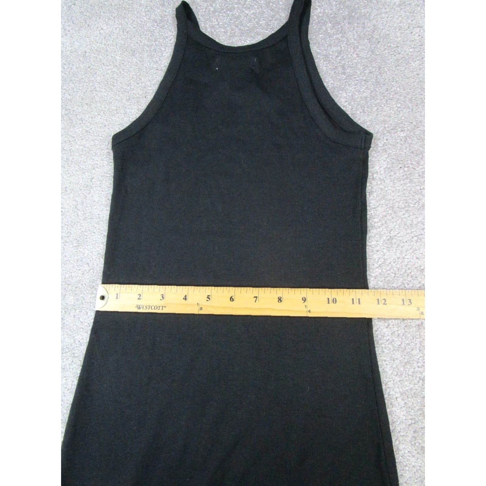Madewell VINTAGE Madewell Dress Womens Small Black Cotton Knit Sleeveless Casual Summer 90s Women Size S / US 4 / IT 40 - 7 Thumbnail