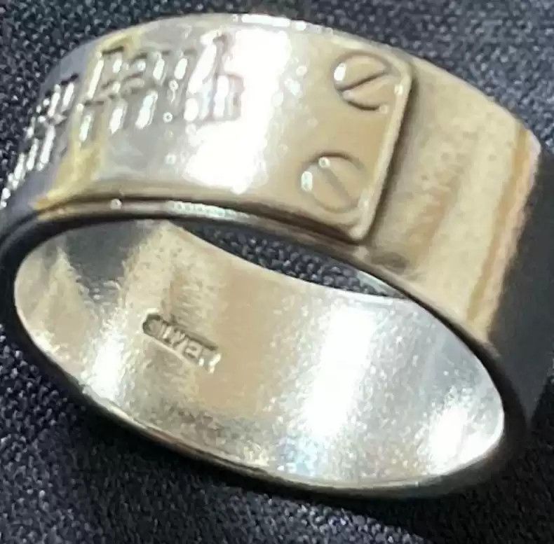 Jean Paul Gaultier Jean Paul Gaultier Silver lettering ring-2508 Size ONE SIZE - 4 Thumbnail