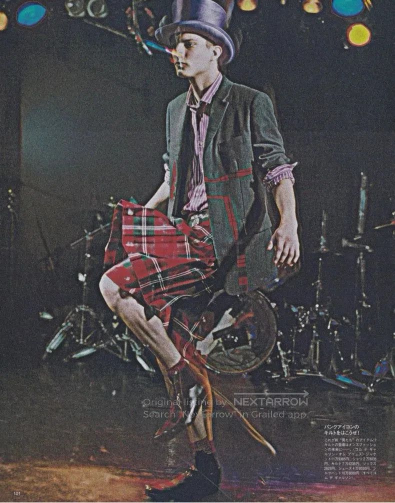Comme des Garcons COMME des GARCONS 07SS Red Black Plaid Pants. Size US 30 / EU 46 - 1 Thumbnail