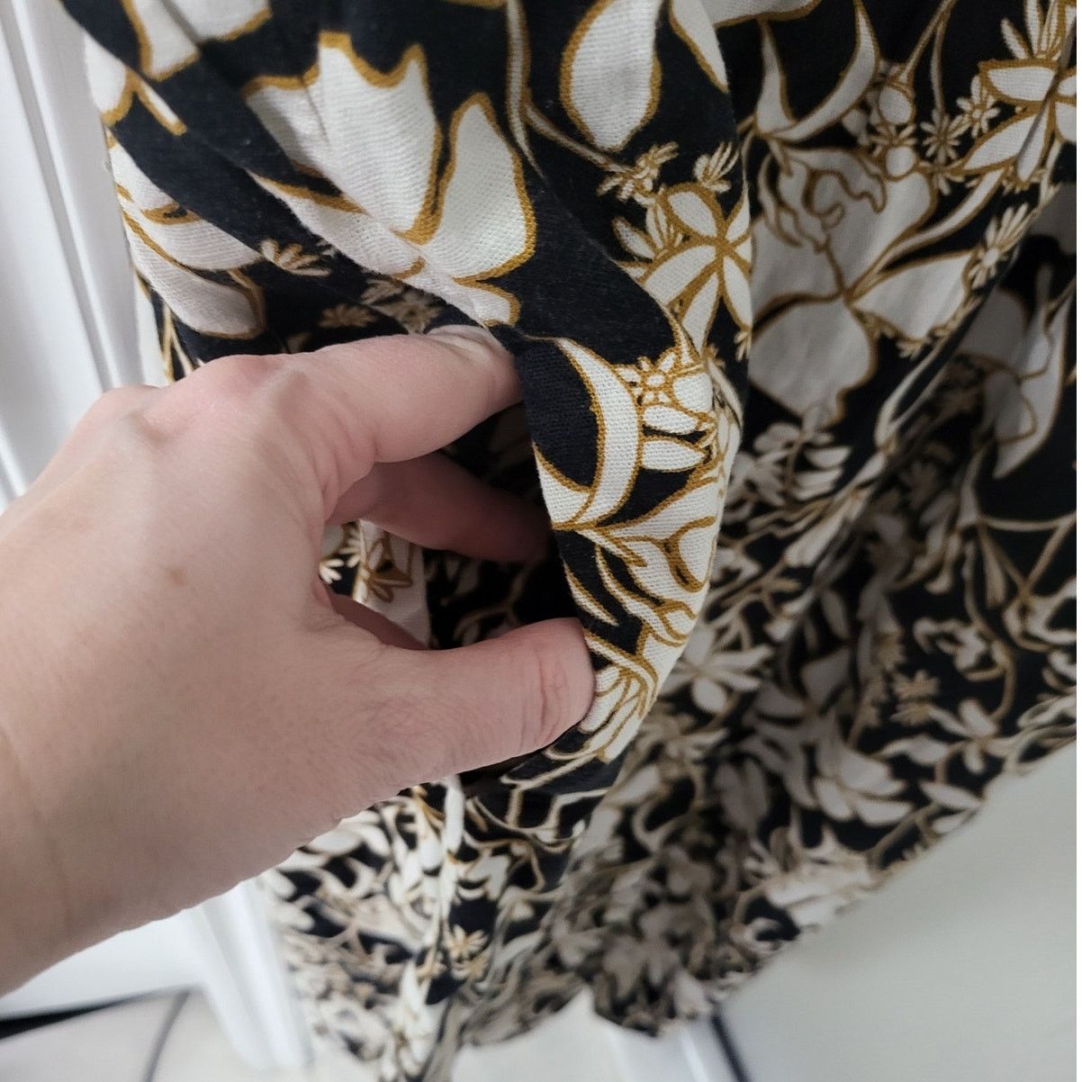 Other AVA & Viv Ruffle Sleeve Empire Waist Dress-Black Floral -1X Size XL / US 12-14 / IT 48-50 - 3 Thumbnail