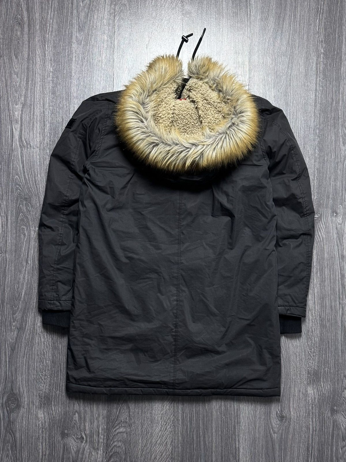 Diesel × Vintage Diesel Zip Fur Hoodie Parka Ifsixwasnine Lgb Style Size US L / EU 52-54 / 3 - 9 Thumbnail
