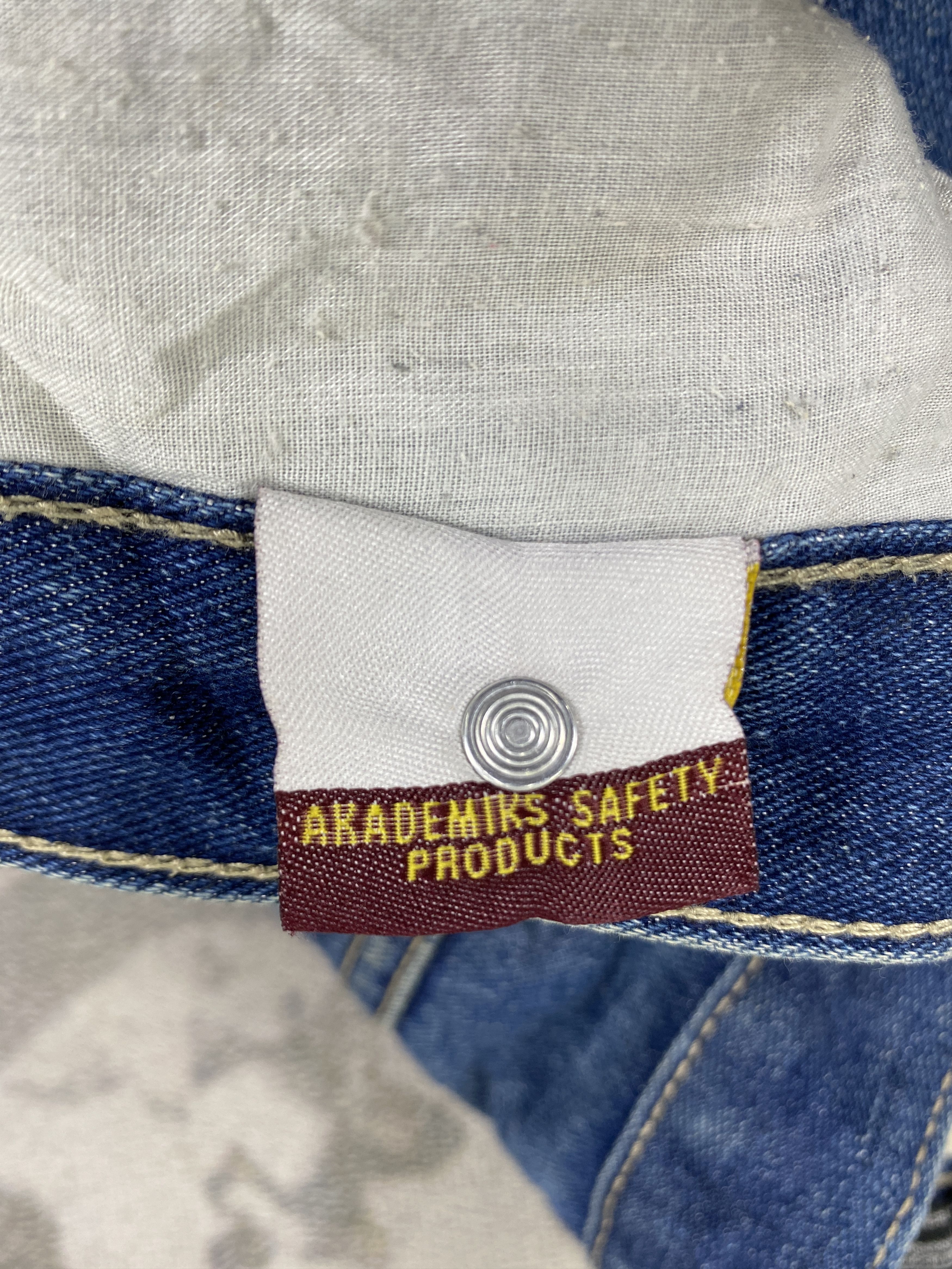 Japanese Brand Faded Blue Vintage akademiks Baggy Jeans 34x29.5- JN3813 Size US 34 / EU 50 - 8 Thumbnail