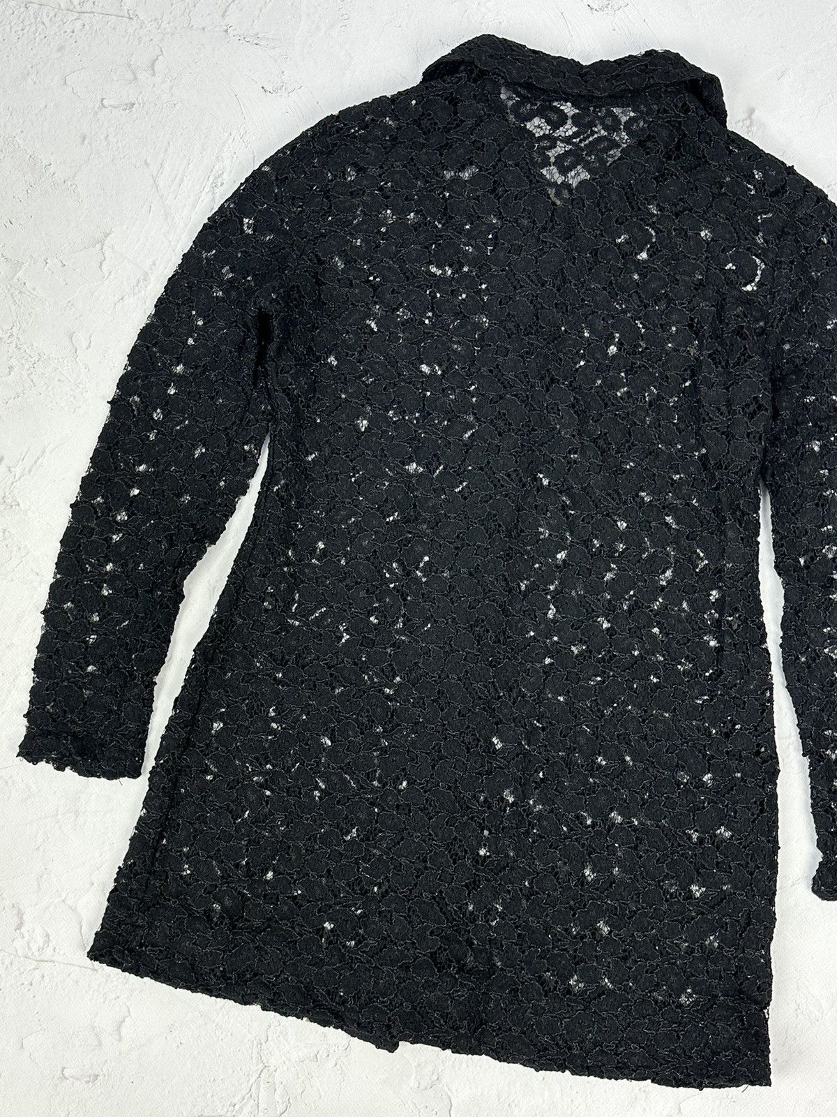 If Six Was Nine × Japanese Brand × Vintage Vintage Black Mesh Cardigan Size M / US 6-8 / IT 42-44 - 5 Thumbnail