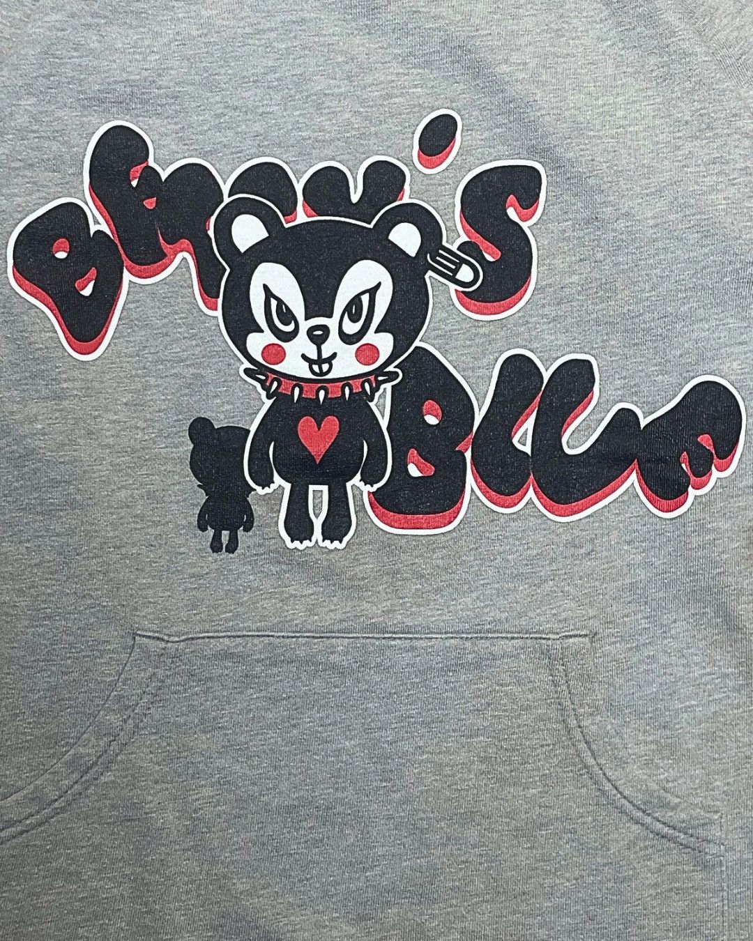 Japanese Brand Vintage Betty’s Blue Kuma-chan Grey Pullover Size S / US 4 / IT 40 - 4 Thumbnail