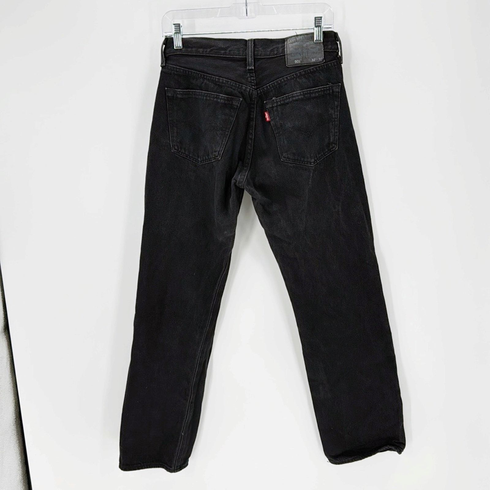 Levi's 501 Original Fit Men's Jeans straight fit button fly black Size US 32 / EU 48 - 2 Thumbnail
