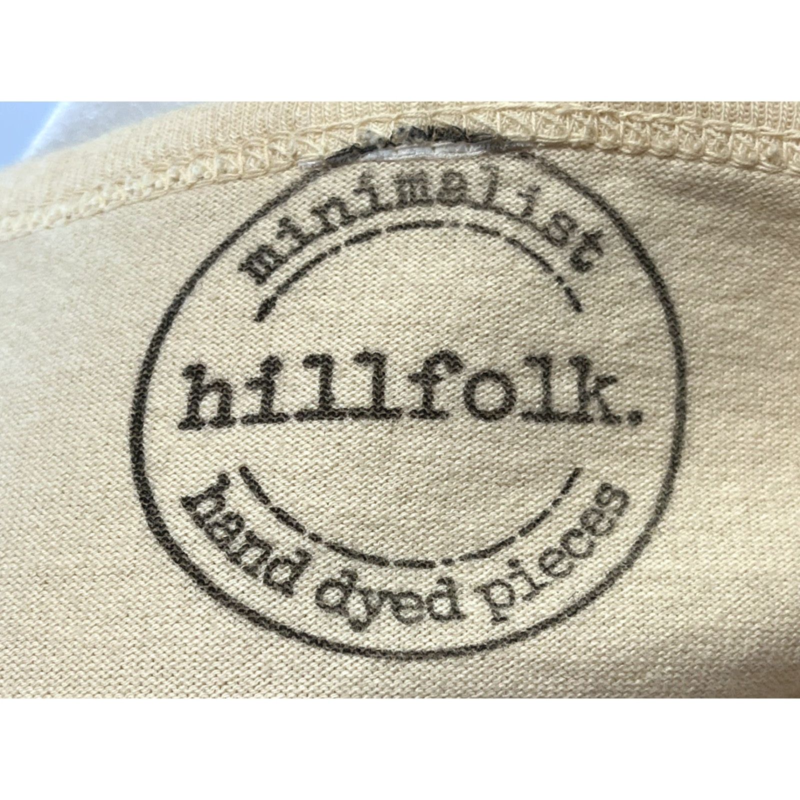 CO Hillfolk. co Tshirt Dress Hand Dyed Womens Artsy Lagenlook Minimalist Tan Peach Pink Cotton One Size Bohemian Size ONE SIZE - 6 Thumbnail