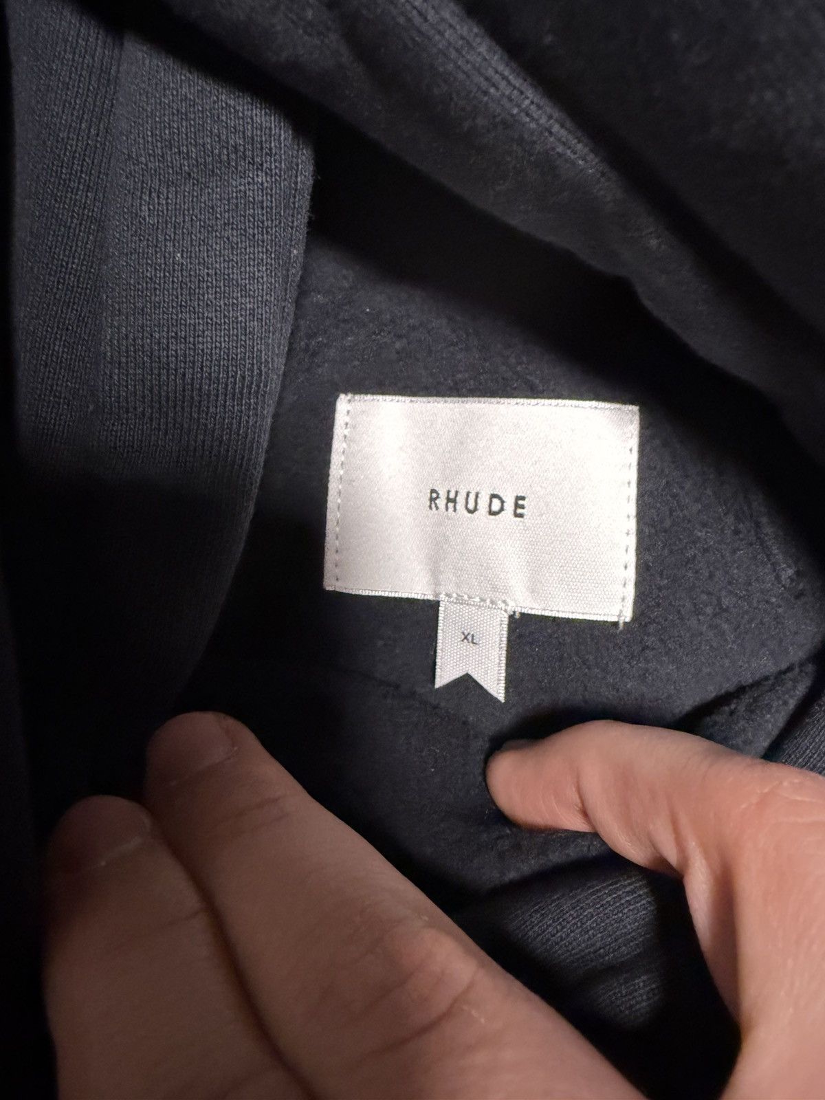Rhude Rhude Navy Hoodie Town and Country Size US XL / EU 56 / 4 - 2 Thumbnail
