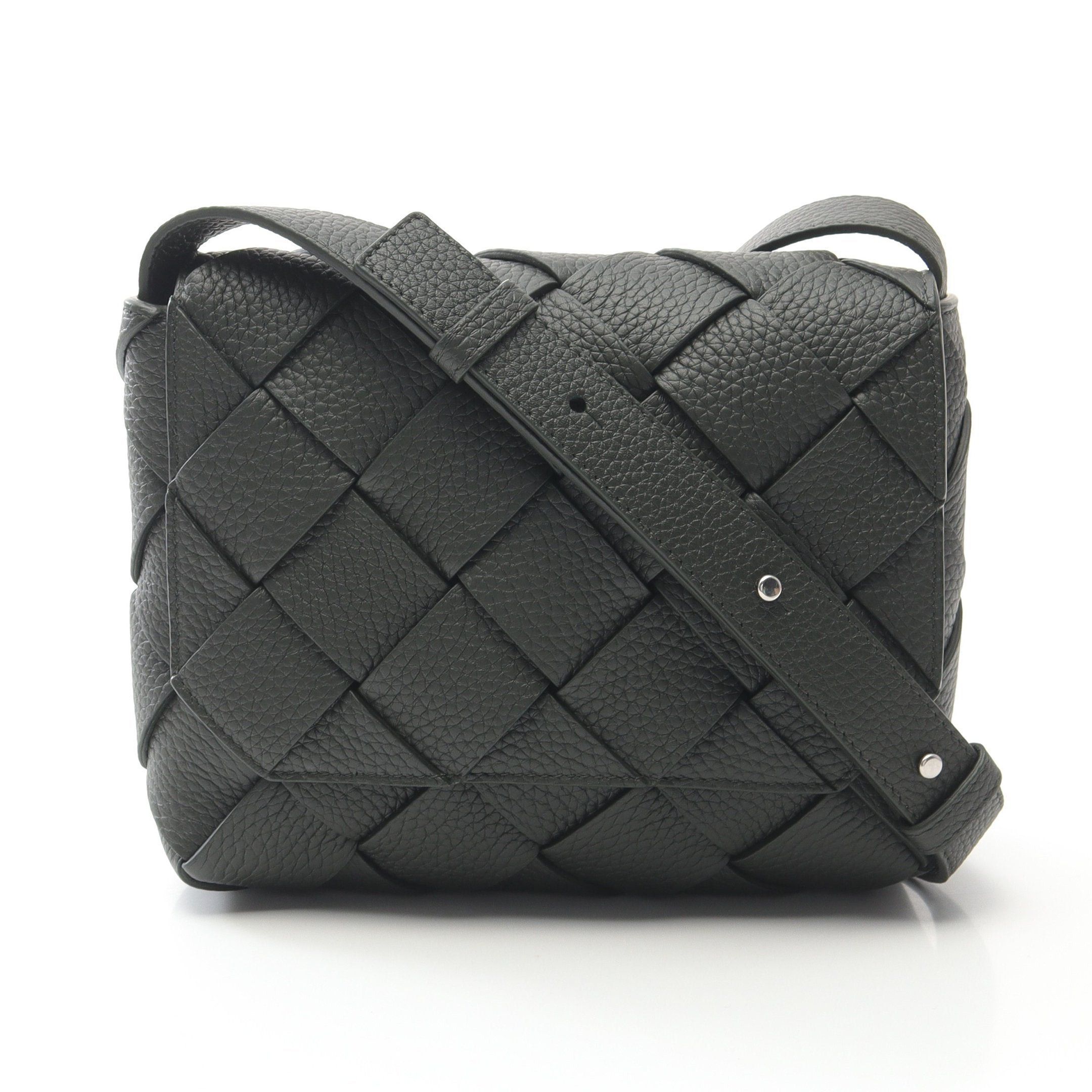 Bottega Veneta Bottega Veneta Diego Shoulder Bag Leather Dark Green Size ONE SIZE - 1 Thumbnail