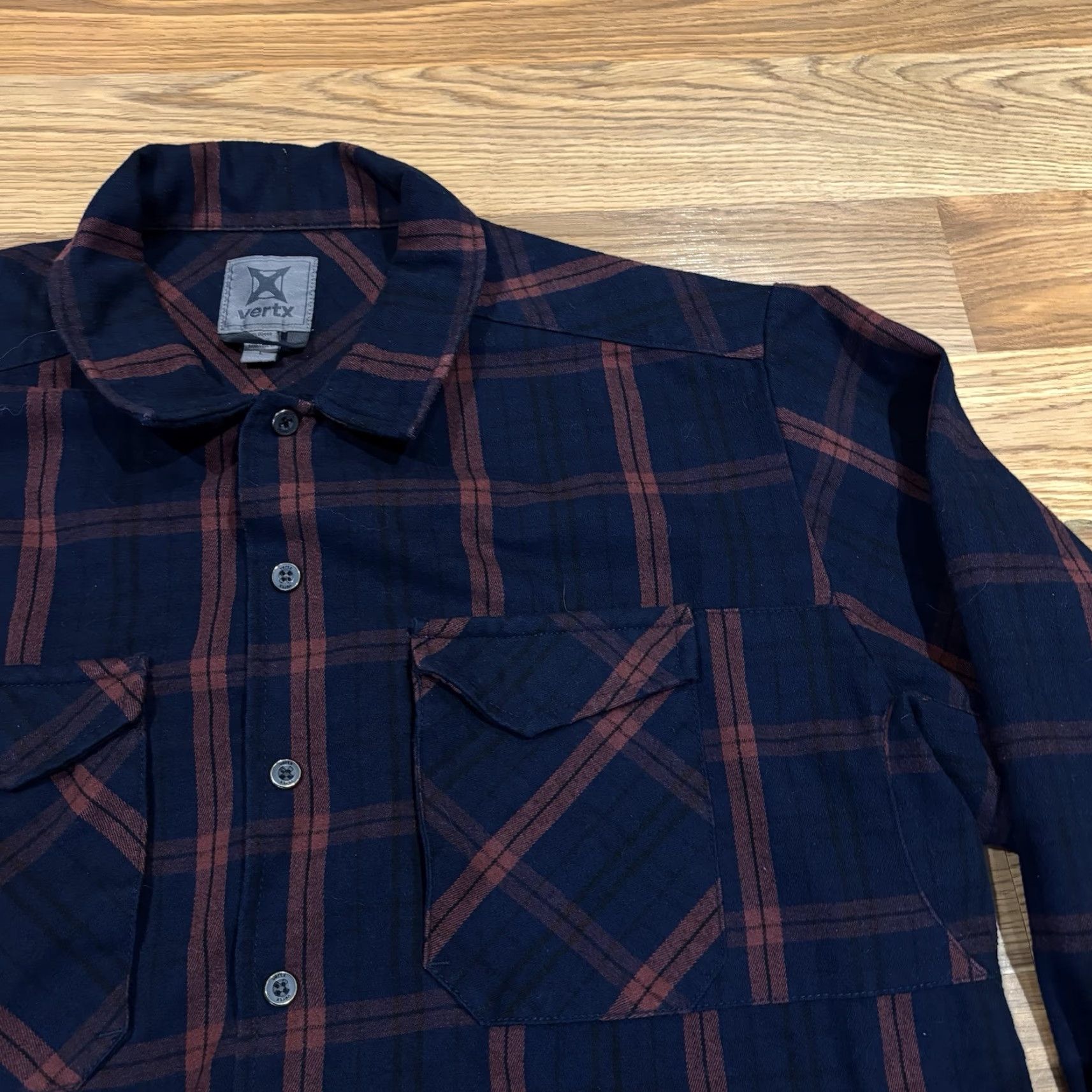 Vintage Vertx Canyon Valley Heavyweight Flannel Plaid Snap Button-Up Shirt Men’s L Size US L / EU 52-54 / 3 - 2 Thumbnail