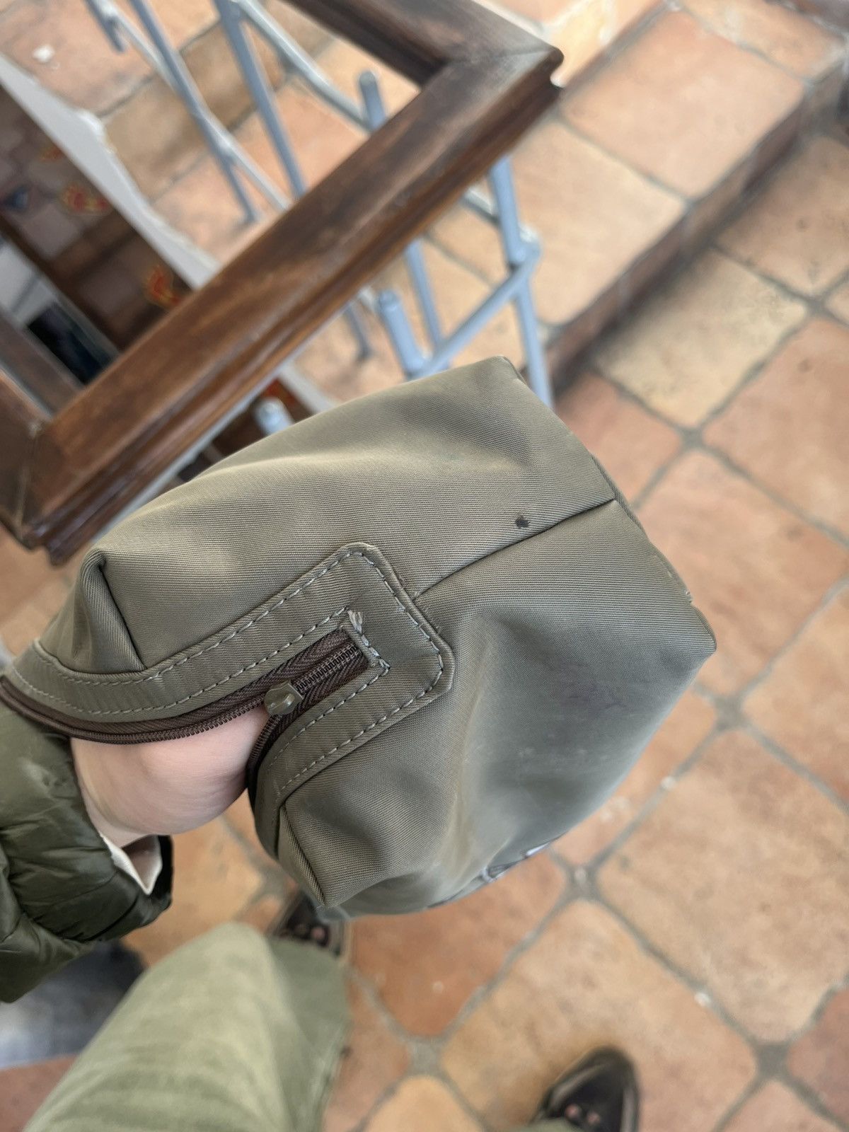 Yves Saint Laurent 🖤 YSL (Yves Saint Laurent) Khaki/Olive Pouch / Makeup Bag Size ONE SIZE - 11 Thumbnail