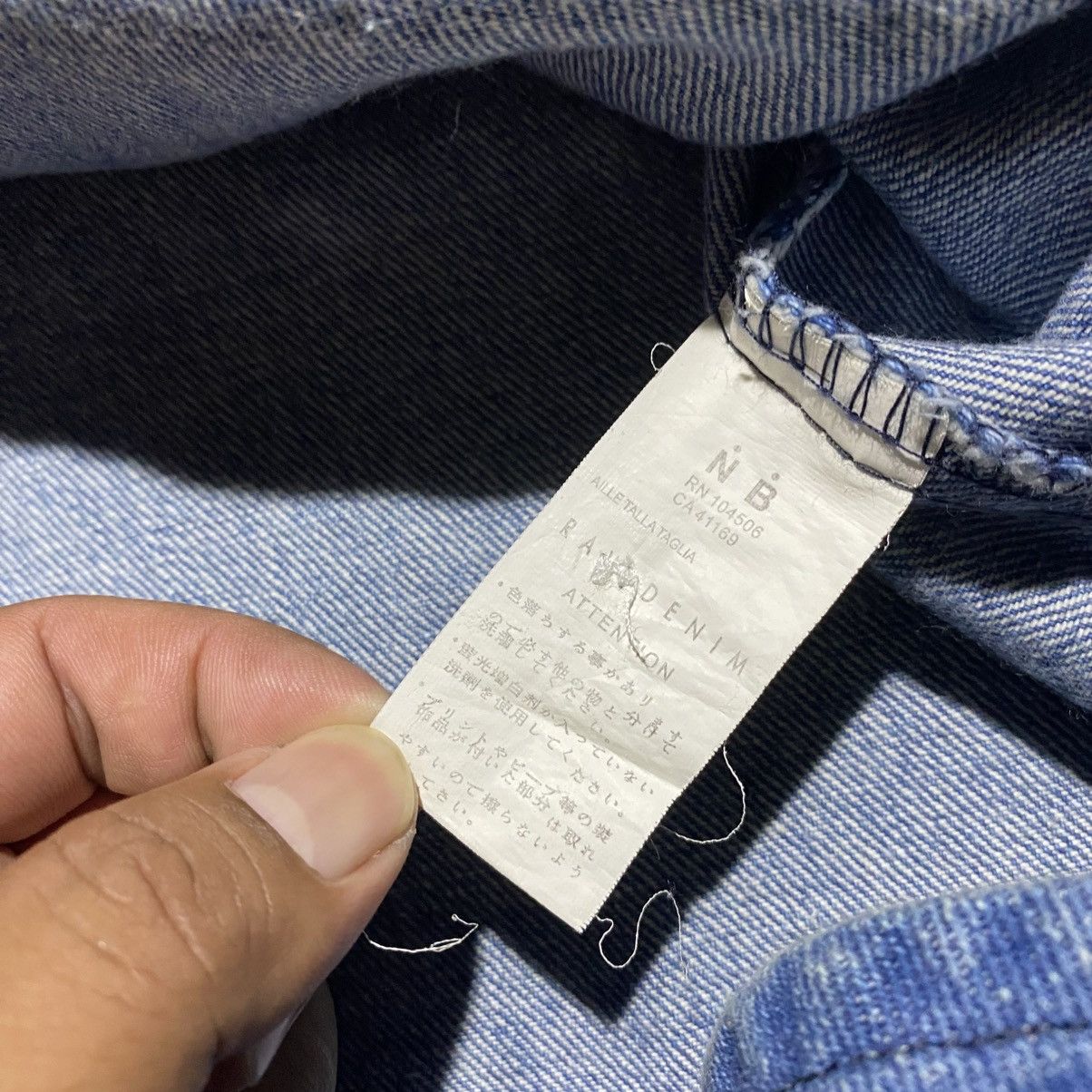 Japanese Brand Vintage Strom Raw Denim Zip Jacket Size US M / EU 48-50 / 2 - 6 Thumbnail
