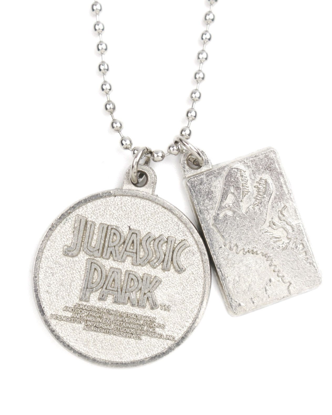 Vintage 2000S JURASSIC PARK X UNIVERSAL STUDIOS JAPAN NECKLACE Size ONE SIZE - 1 Thumbnail