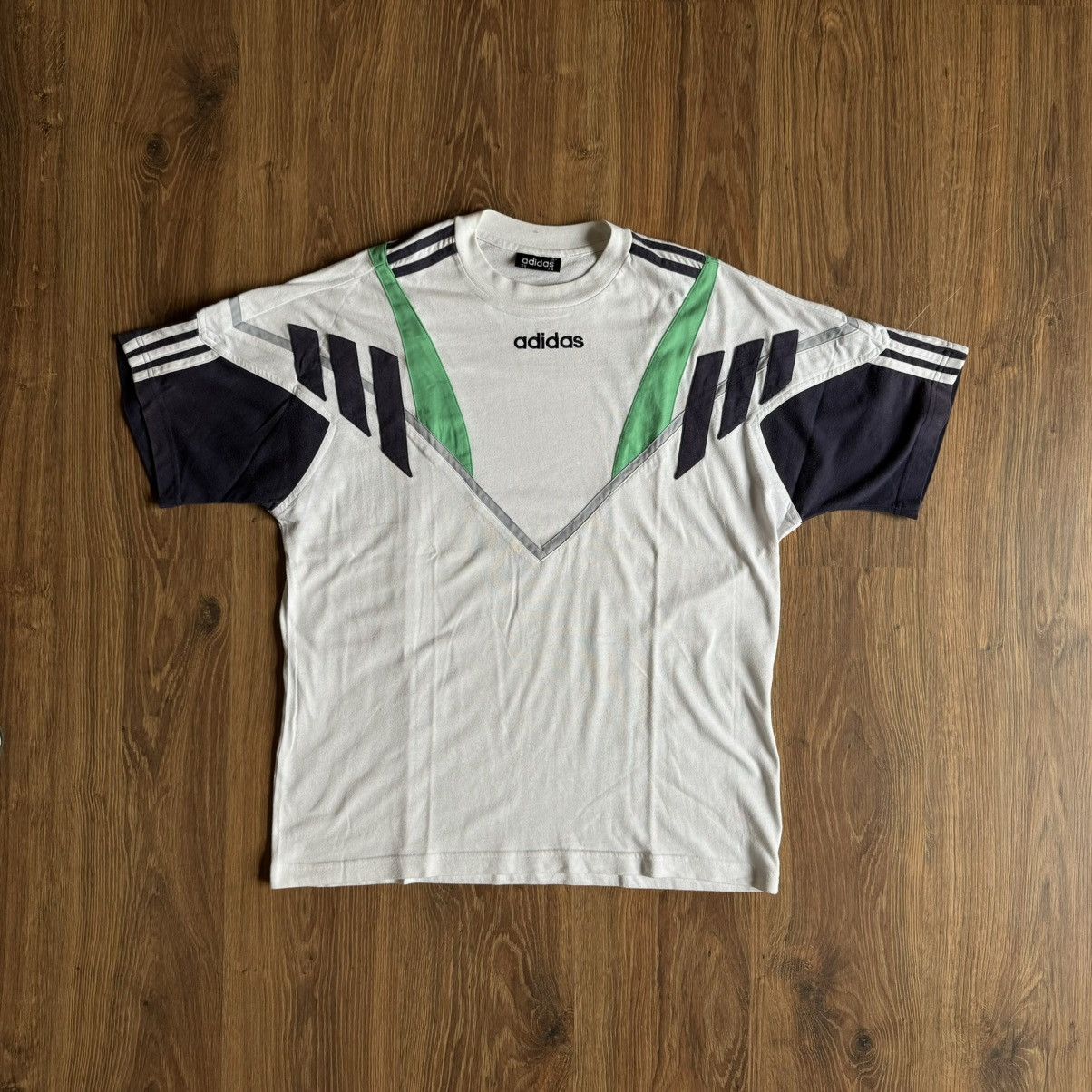 Adidas × Vintage Vintage Adidas Retro T Shirt 90s Y2K Size US M / EU 48-50 / 2 - 1 Thumbnail