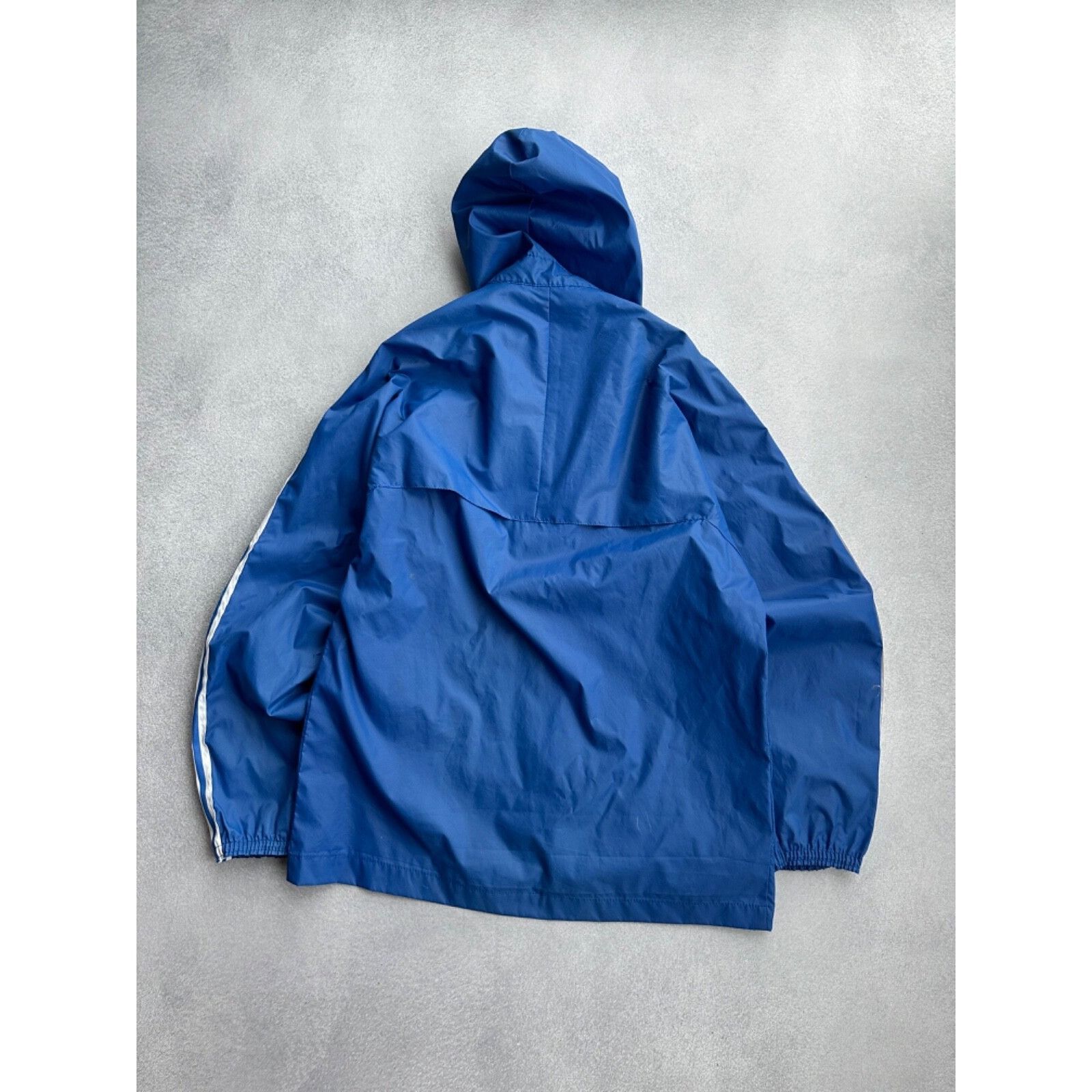 Adidas VTG Adidas Ventex Nylon Navy Striped Jacket Size US M / EU 48-50 / 2 - 8 Thumbnail