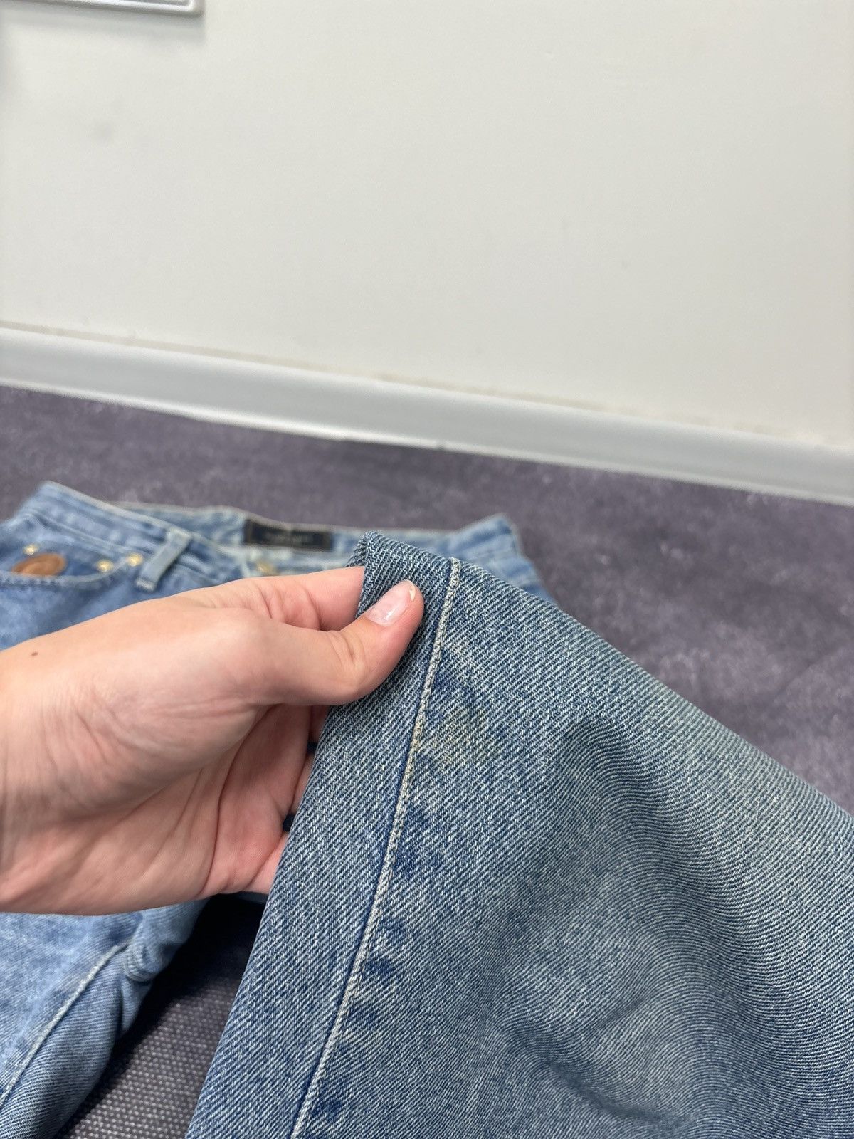 Trussardi Vintage Trussardi Women’s Straight Fit Italian Denim Jeans Size 31" - 22 Thumbnail