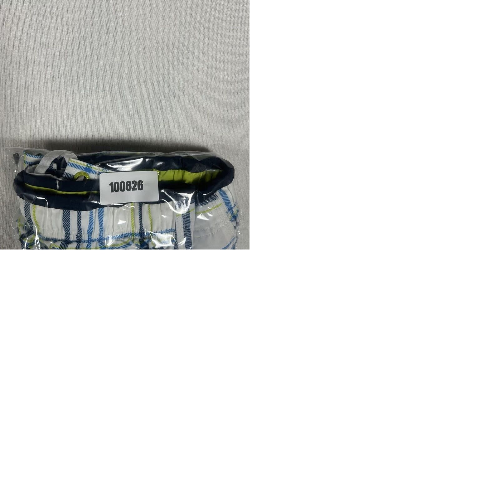 Speedo Speedo Plaid Board Shorts Swim Trunks Mens S White Lined Stretch Tie Waist Size US 29 - 9 Thumbnail