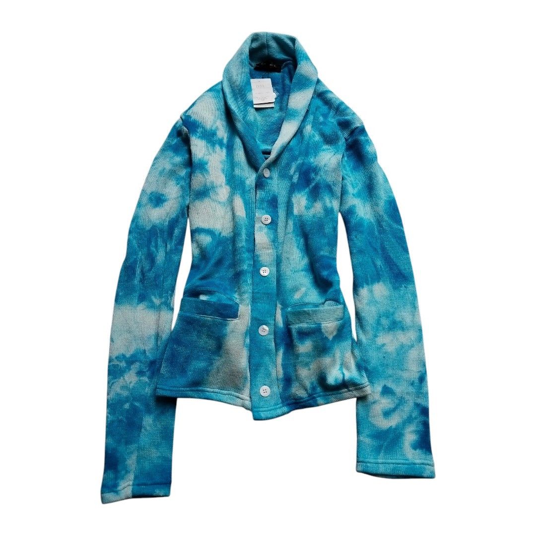BERNINGS SHO Berning-sho aquatic tie dye shawl collar cardigan Size US L / EU 52-54 / 3 - 1 Thumbnail