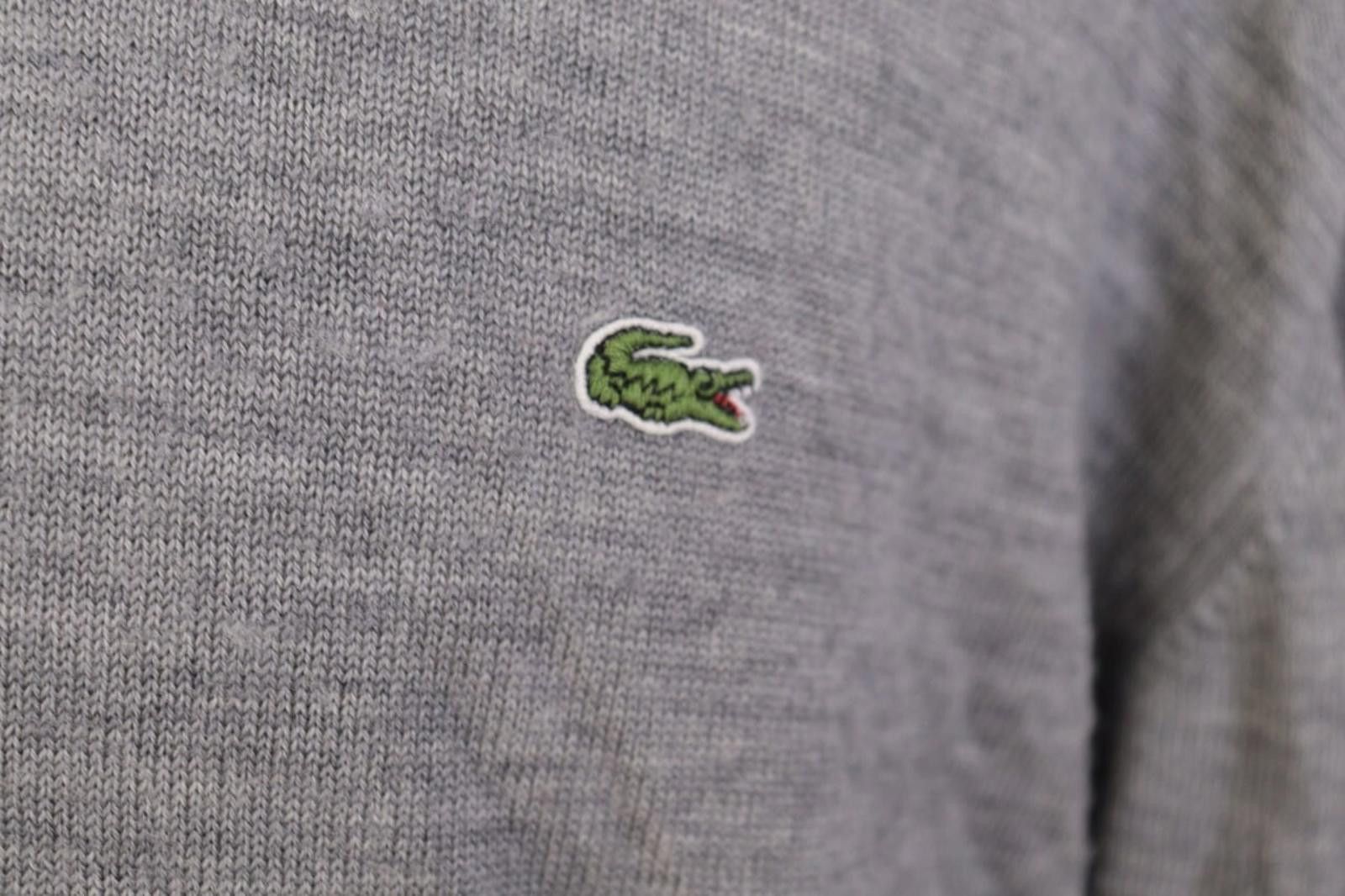 Lacoste Lacoste Gray Wool Knit Cewq Neck Long Sleeve Sweater Size 7 Size US M / EU 48-50 / 2 - 3 Thumbnail