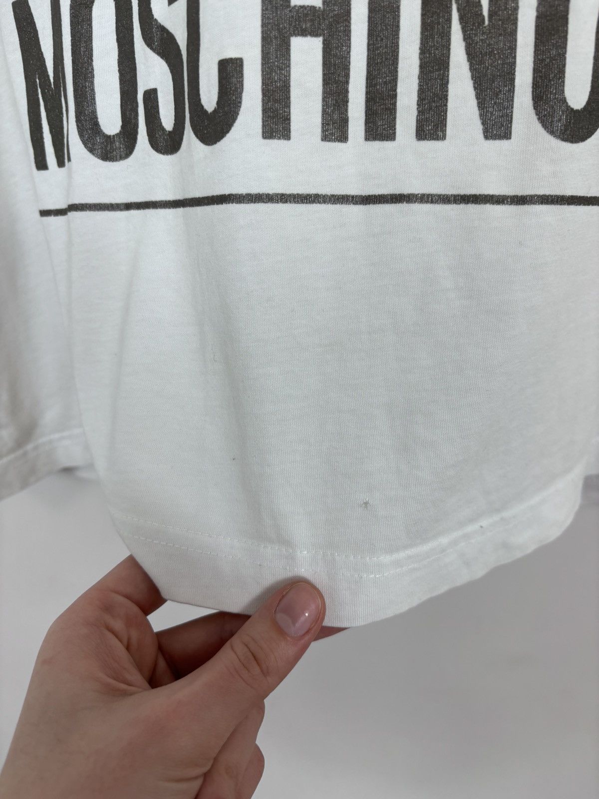 Moschino Love Moschino Men’s Big Logo White T-Shirt Tee Size US L / EU 52-54 / 3 - 7 Thumbnail