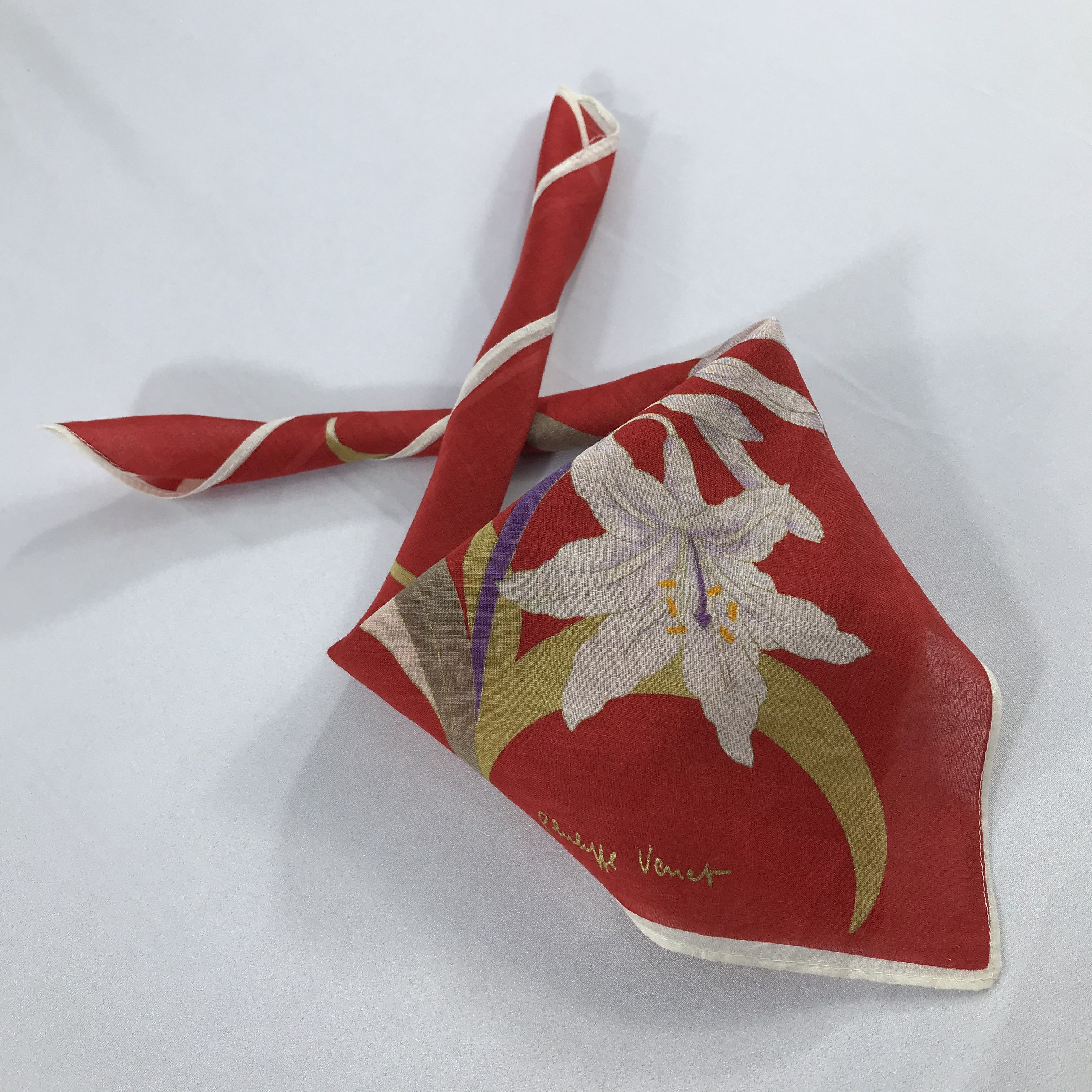 Vintage Philippe Venet Bandana / Handkerchief / Neckerchief - S1984 Size ONE SIZE - 4 Thumbnail