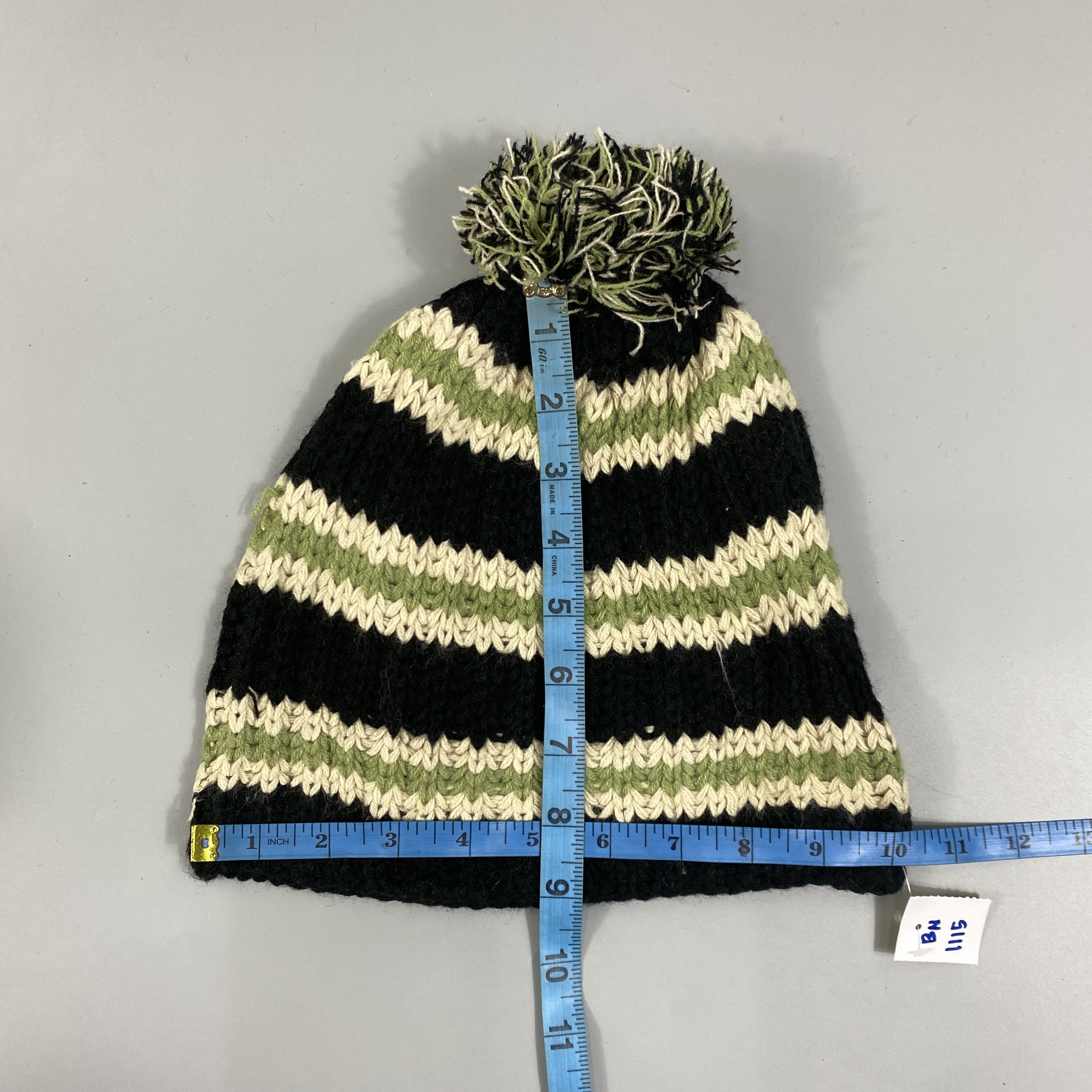 Japanese Brand Striped Snow Cap Beanie Hat -BN1115 Size ONE SIZE - 5 Thumbnail