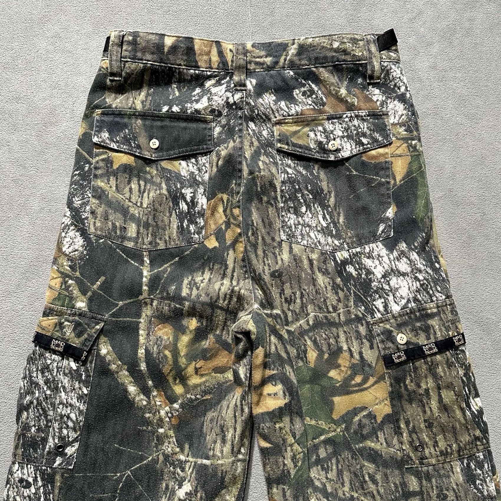 Vintage VINTAGE Mad Dog Pants Mens Medium Brown Camouflage Cargo Pocket ScentLok Belted Size US 31 - 4 Thumbnail