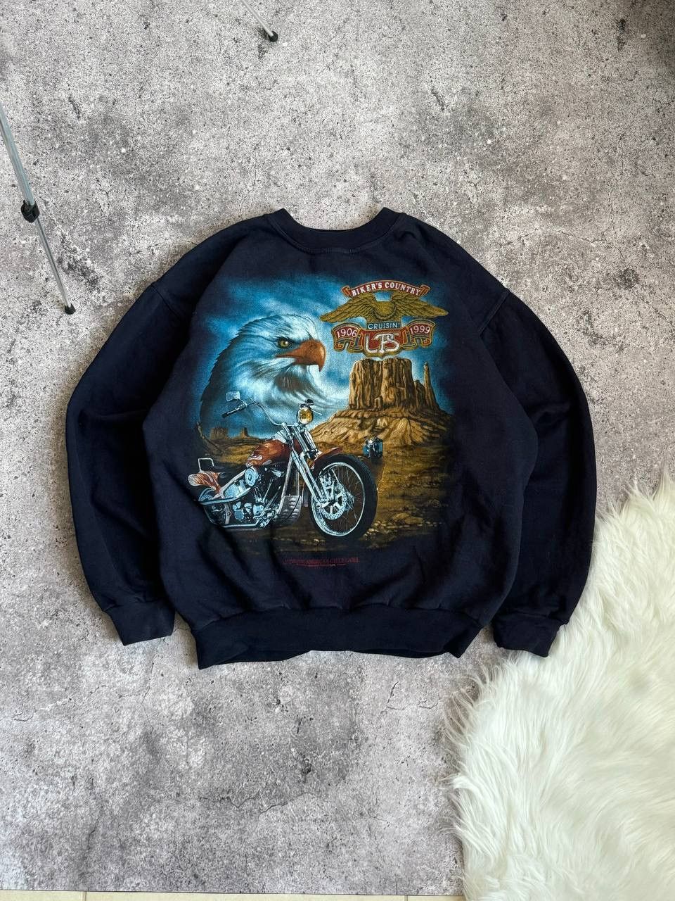 Vintage Vintage 90s eagle Authentic American cycle Label motorcycle Size US L / EU 52-54 / 3 - 2 Thumbnail