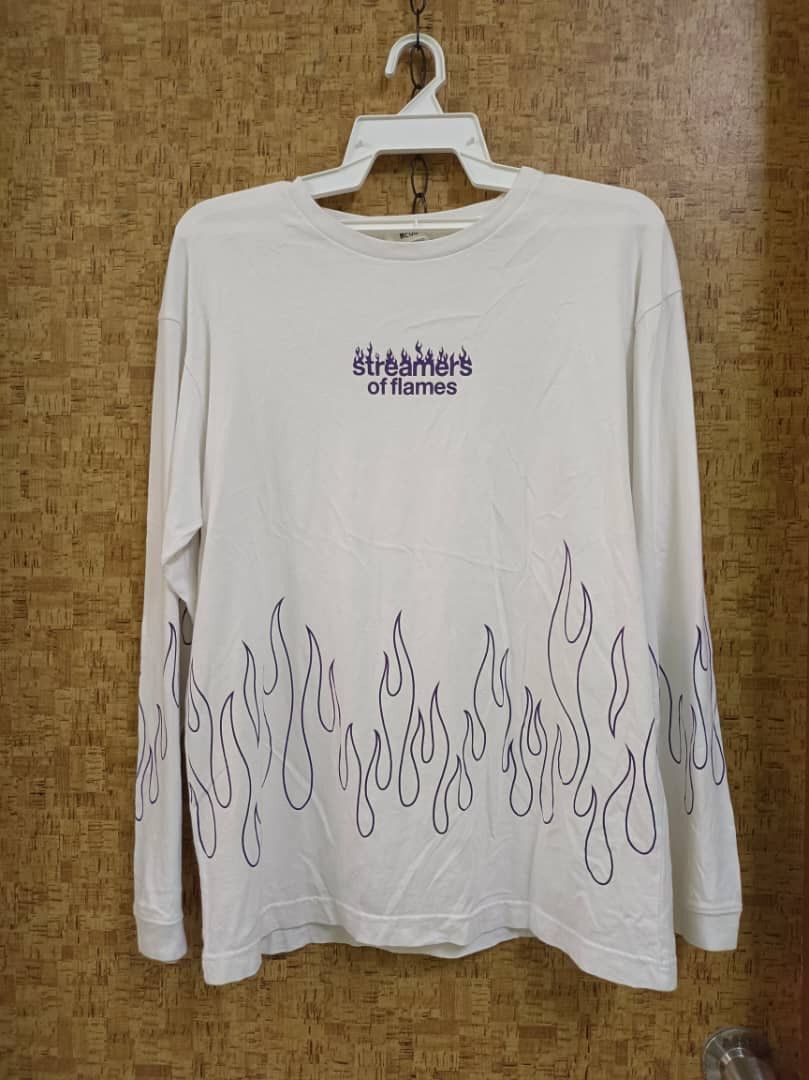 Brooklyn We Go Hard × Designer × Japanese Brand Vtg Fire Wego Streamers of Flames Hellstar Style Tee Size US M / EU 48-50 / 2 - 6 Thumbnail