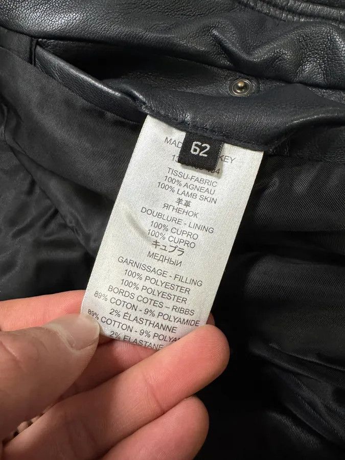 Designer × Givenchy × Vintage SS2013 Givenchy Navy Lamb Leather Bomber Jacket Size US L / EU 52-54 / 3 - 9 Thumbnail