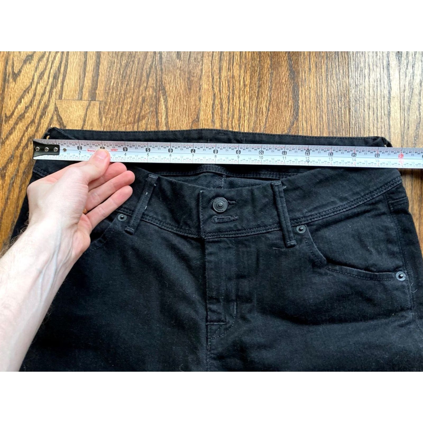Hudson Hudson Jeans Womens 28 Size Regular Skinny Black Stretch 31x31 Inseam 31 Flap Collin Size 28" / US 6 / IT 42 - 6 Thumbnail