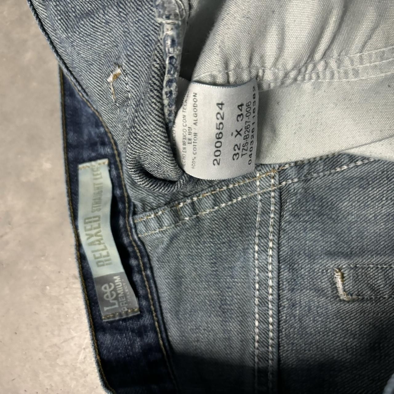 Japanese Brand × Vintage Crazy Vintage Y2K/2000s Grunge Dark Wash Denim Jeans! Size US 32 / EU 48 - 8 Thumbnail