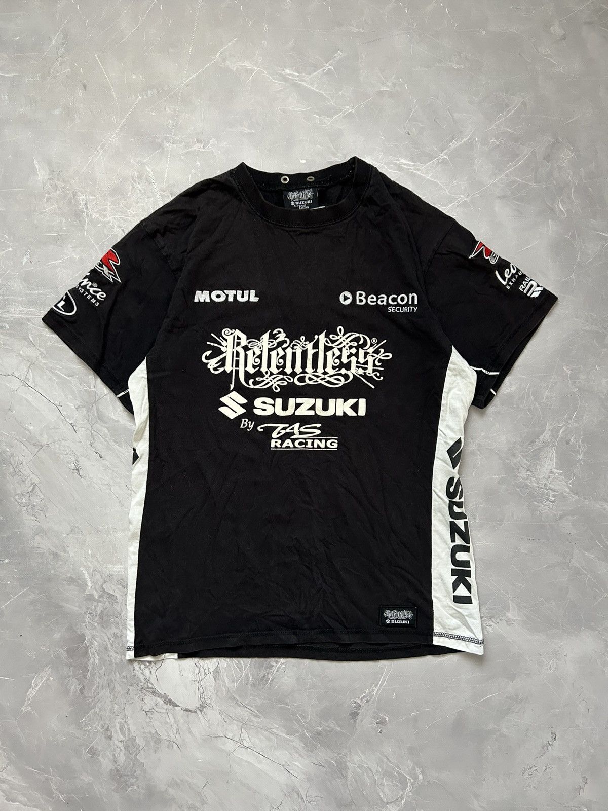 Vintage Suzuki Relentless Racing T-shirt Size US L / EU 52-54 / 3 - 3 Thumbnail