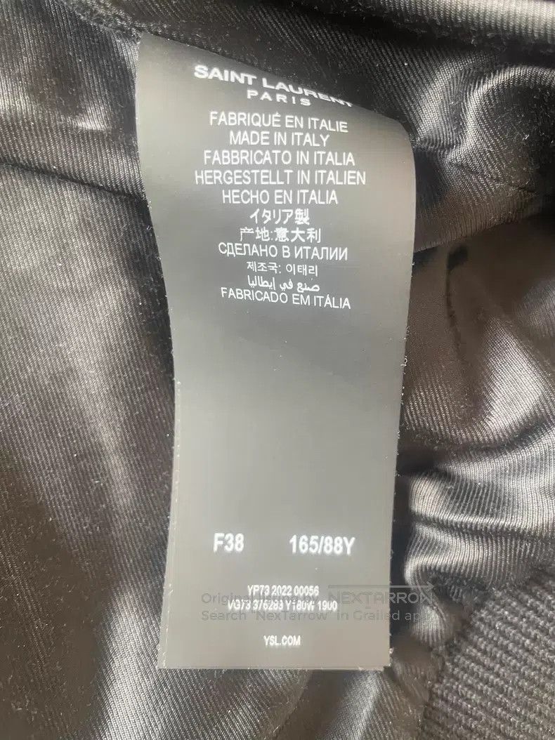 Saint Laurent Paris Saint Laurent Paris Black and White Baseball Jacket i Size XS / US 0-2 / IT 36-38 - 2 Thumbnail