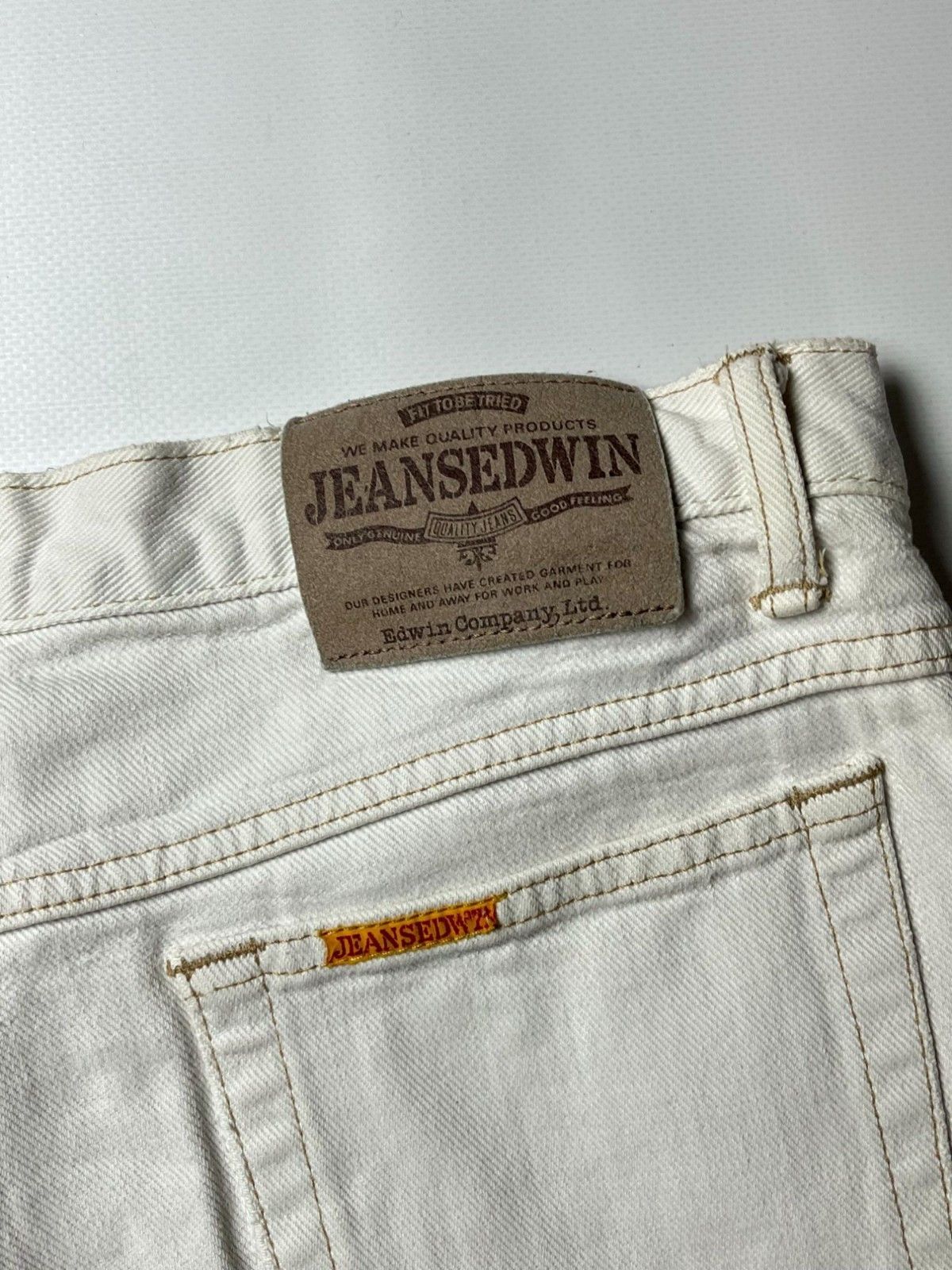 Edwin Edwin Japan White Baggy Jeans – Size 32 Size US 32 / EU 48 - 3 Thumbnail