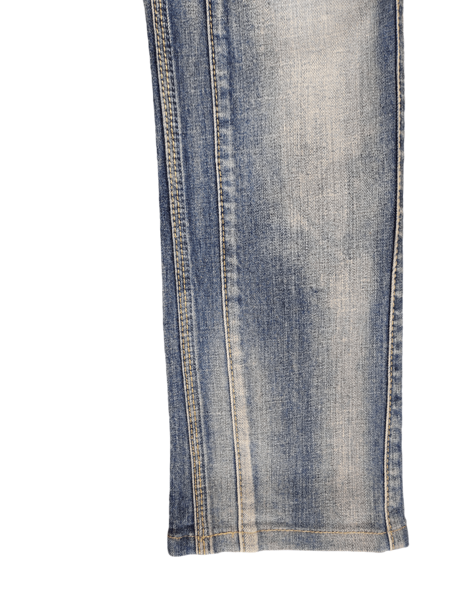 Nicole Club 2000s Nicole Club Spiral Cut Clawmark Faded Denim Jeans Size US 30 / EU 46 - 6 Thumbnail
