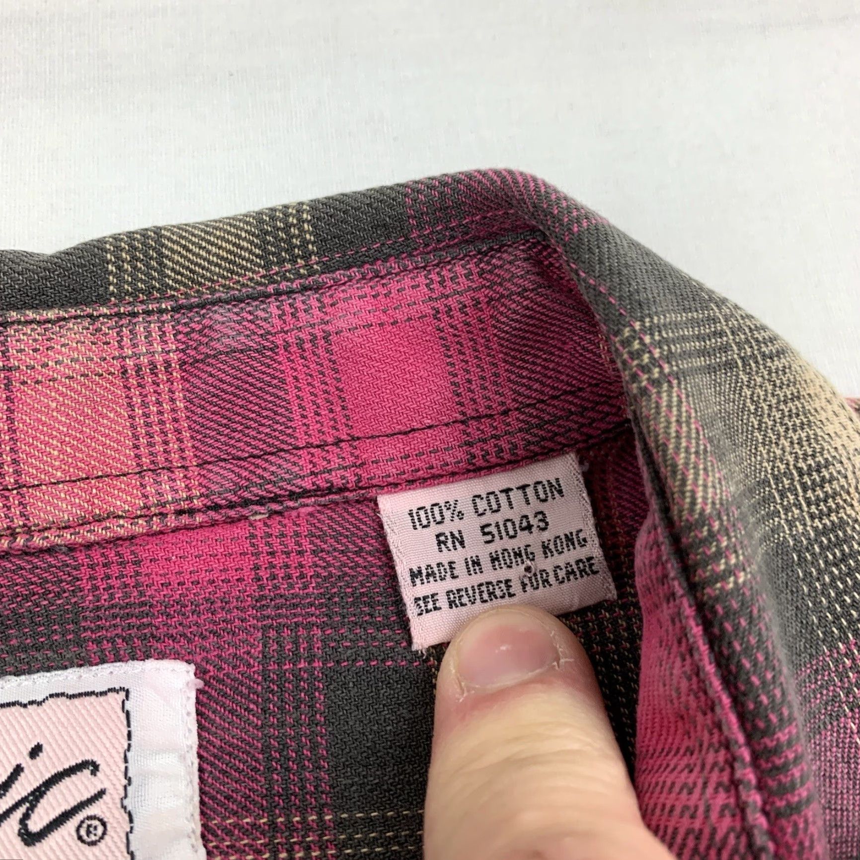 Vintage VINTAGE Chic Shirt Women L Pink Plaid Lightweight 90s Y2K Button-Up/Flannel Size L / US 10 / IT 46 - 4 Thumbnail