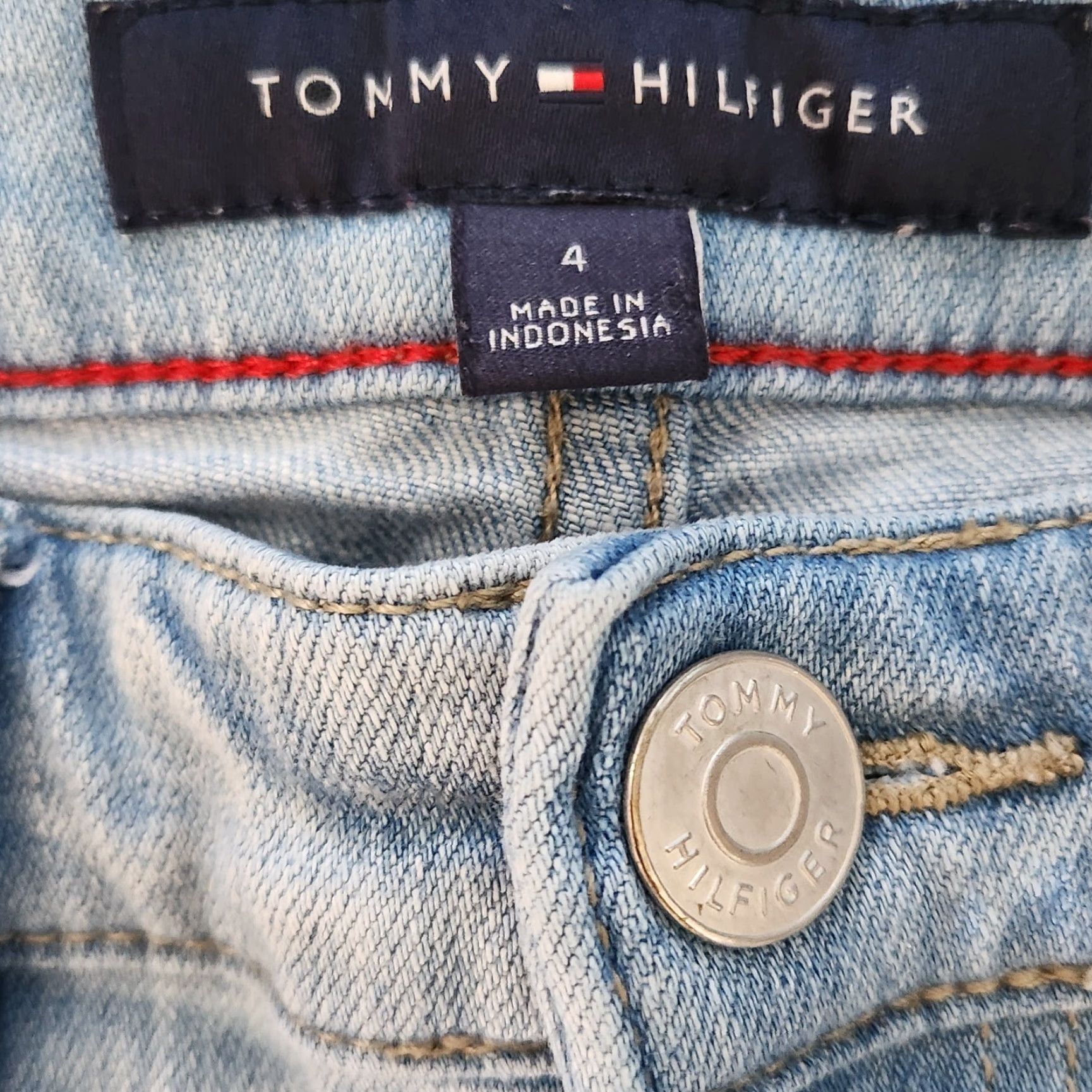 Tommy Hilfiger VINTAGE Tommy Hilfiger Jeans Tribeca Skinny Light Wash Size 4 Womens Blue Y2K 90s 2000s Size 27" / US 4 / IT 40 - 6 Thumbnail