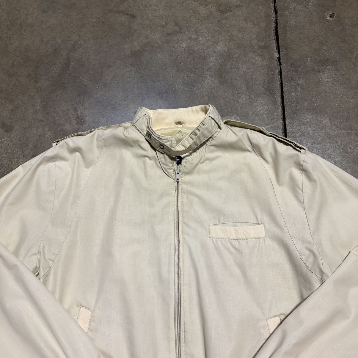 Vintage Vintage 80s Cafe Racer Bomber Jacket Lightweight Zip Up Size US M / EU 48-50 / 2 - 4 Thumbnail