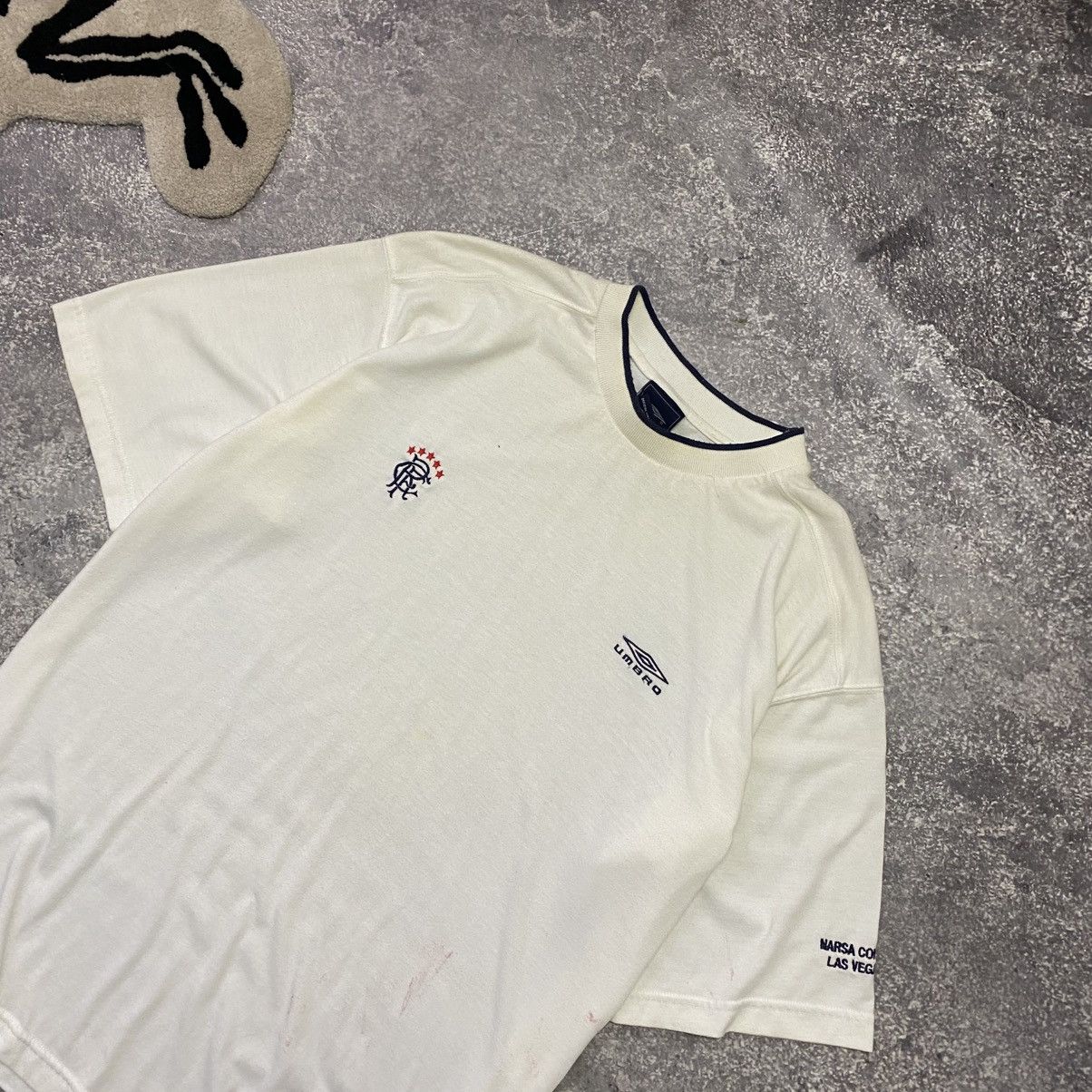 Umbro Vintage Umbro Rangers Small Logo 90’s soccer tee Size US XL / EU 56 / 4 - 2 Thumbnail
