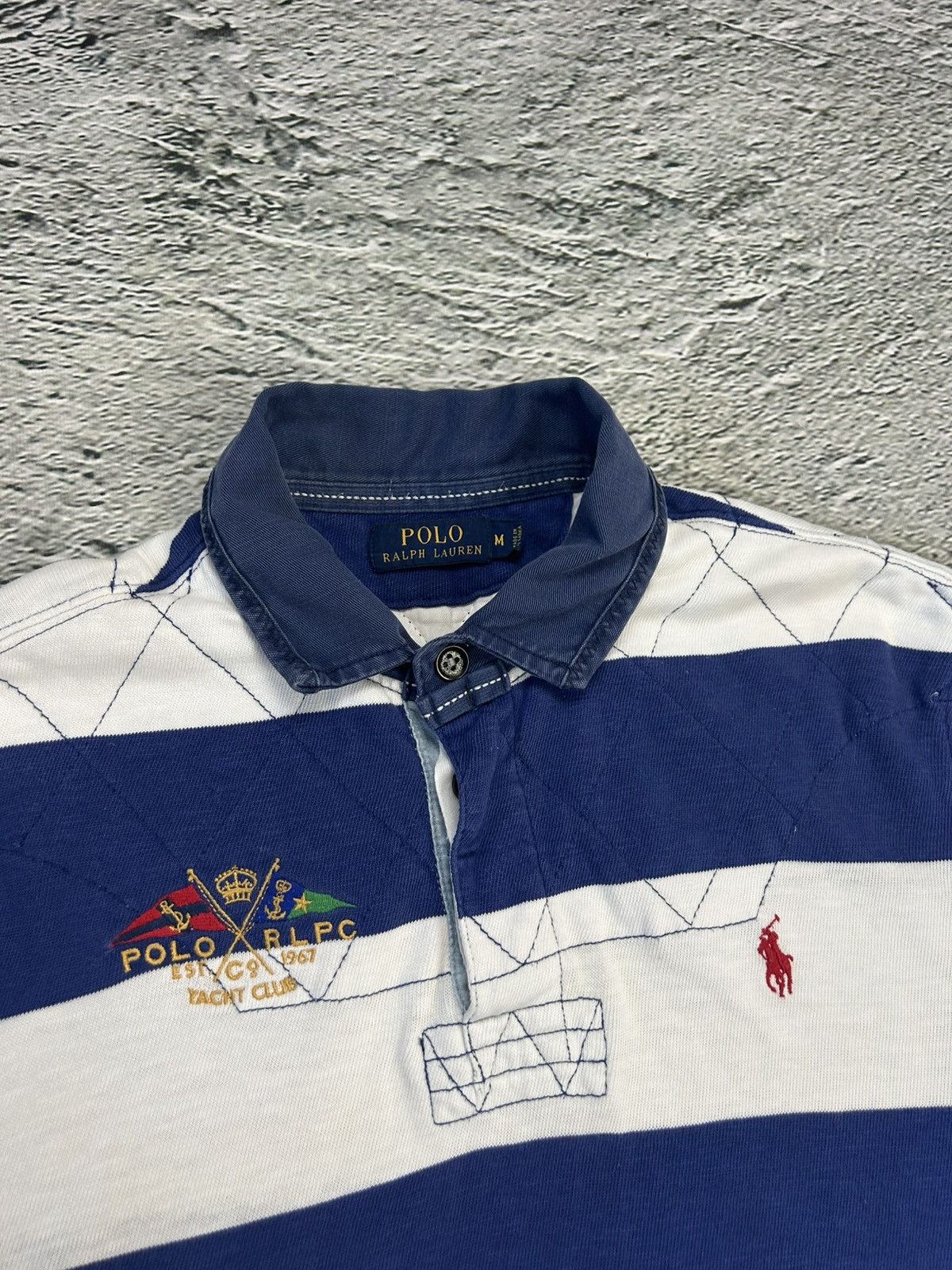 Ralph Lauren Chief Keef Polo Ralph Lauren striped longsleeve blue white Size US M / EU 48-50 / 2 - 2 Thumbnail