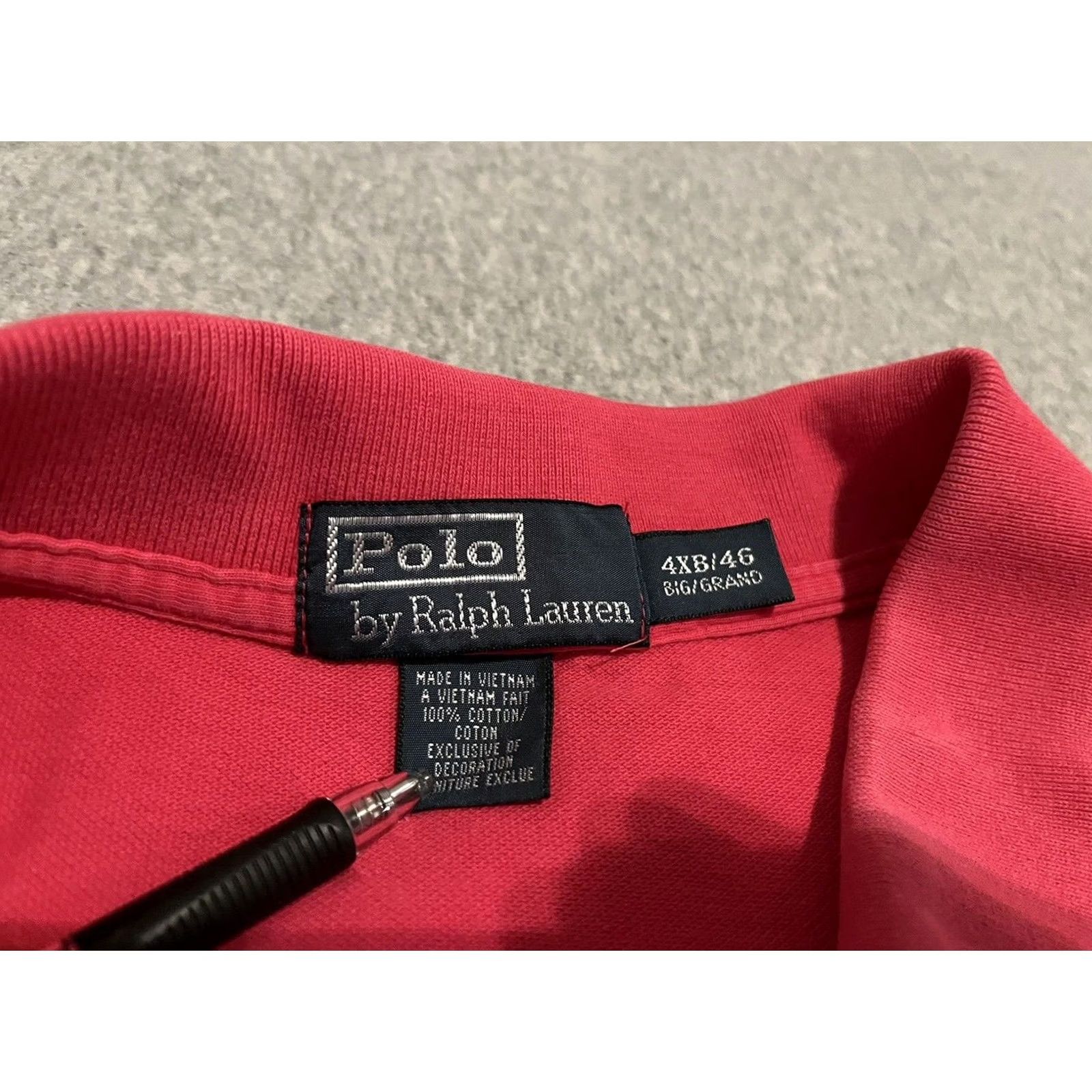 Polo Ralph Lauren Polo Ralph Lauren Pink Pony Short Sleeve Shirt Big 4X Mens Pink Polo Shirt 4XB Mens (Big & Tall) Size US XXL / EU 58 / 5 - 2 Thumbnail