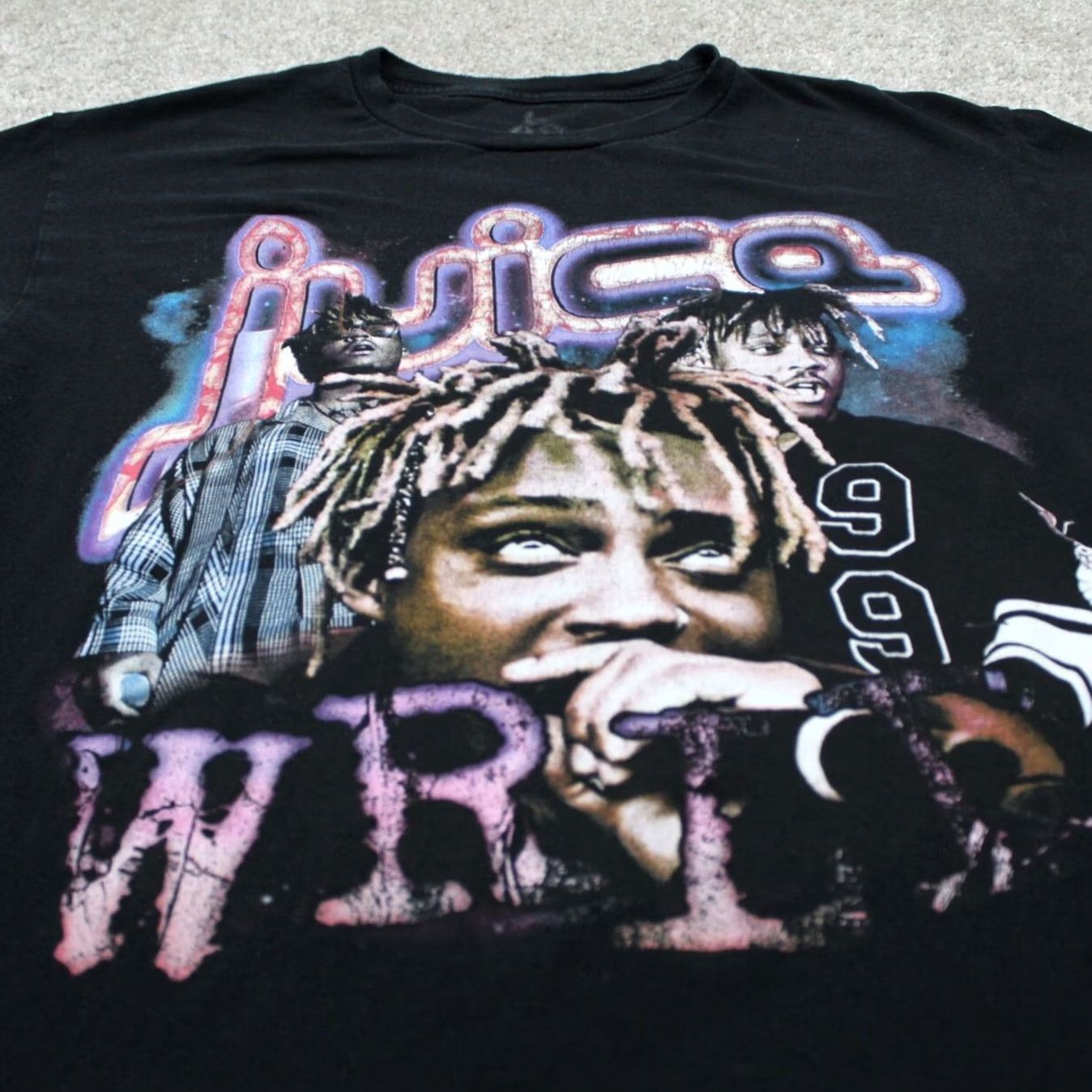 Vintage Juice Wrld 999 Shirt Mens Large Black Graphic 100% Cotton Short Sleeve Pullover Size US L / EU 52-54 / 3 - 5 Thumbnail