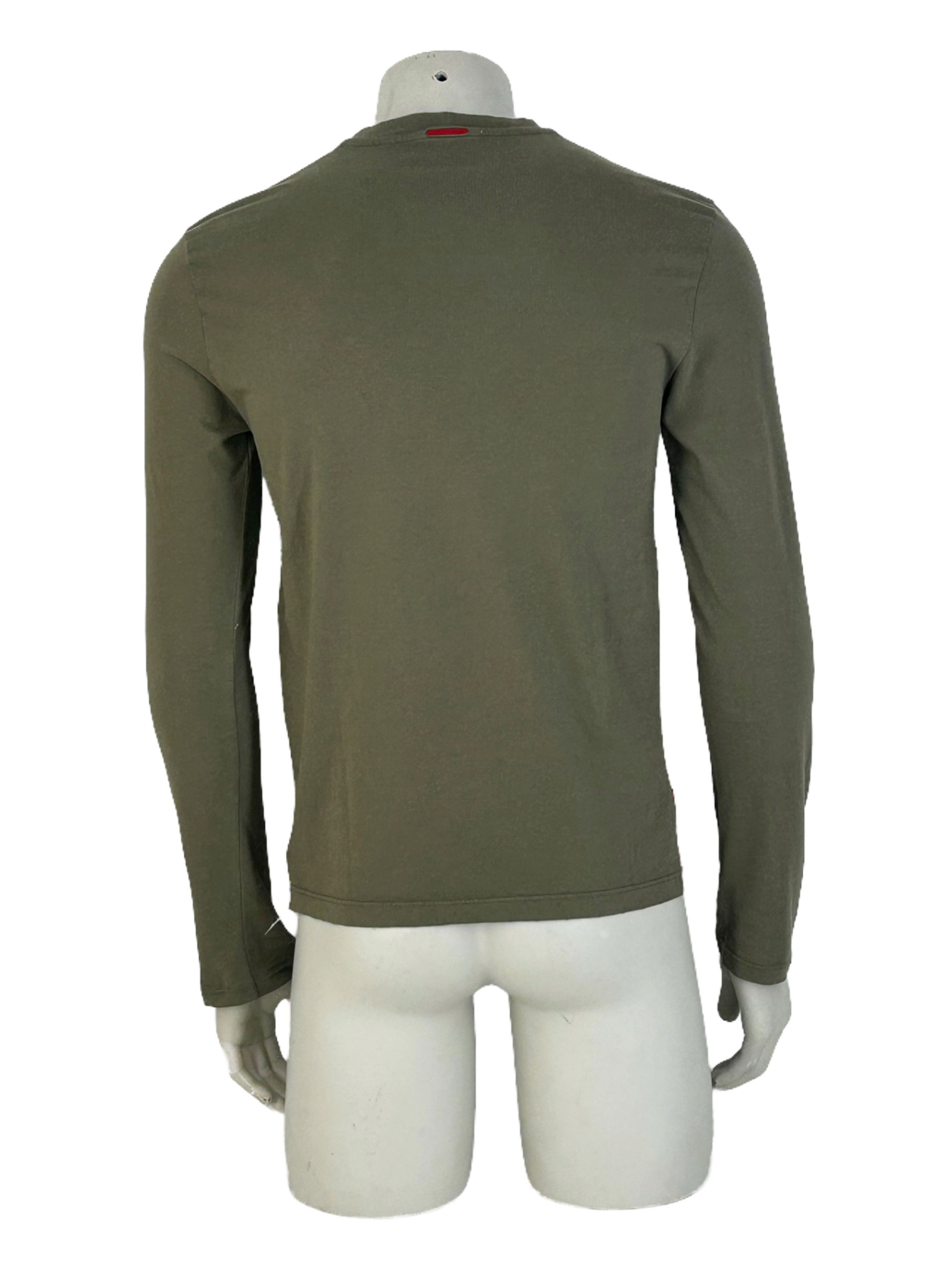 Prada PRADA GREEN LONG SLEEVE T-SHIRT Size US XL / EU 56 / 4 - 3 Thumbnail