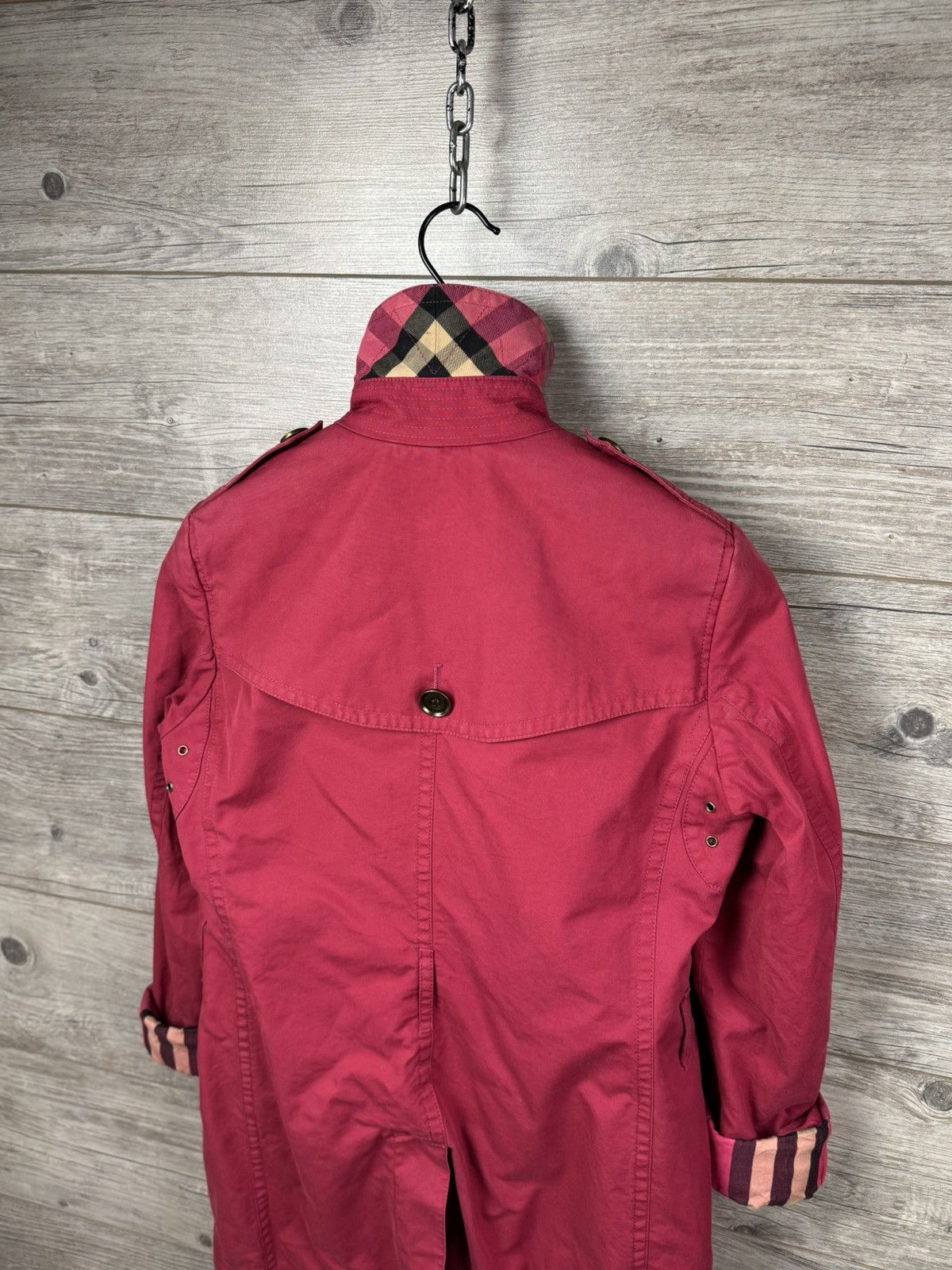 Burberry Burberry Brit Trench Vintage coat with checkered lining Size M / US 6-8 / IT 42-44 - 13 Thumbnail