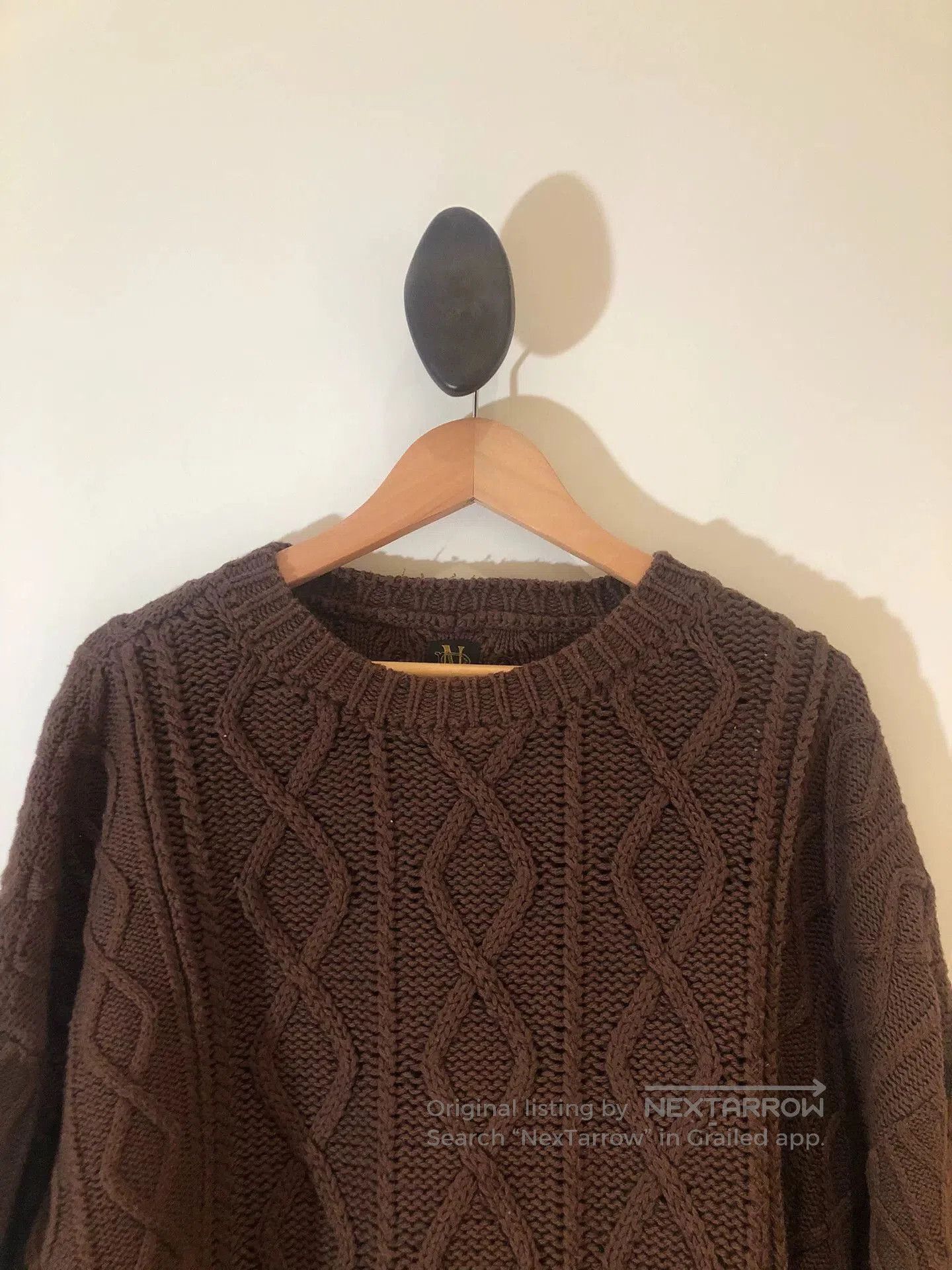 Batoner Batoner Brown Cable Knit Sweater. Size US M / EU 48-50 / 2 - 4 Thumbnail