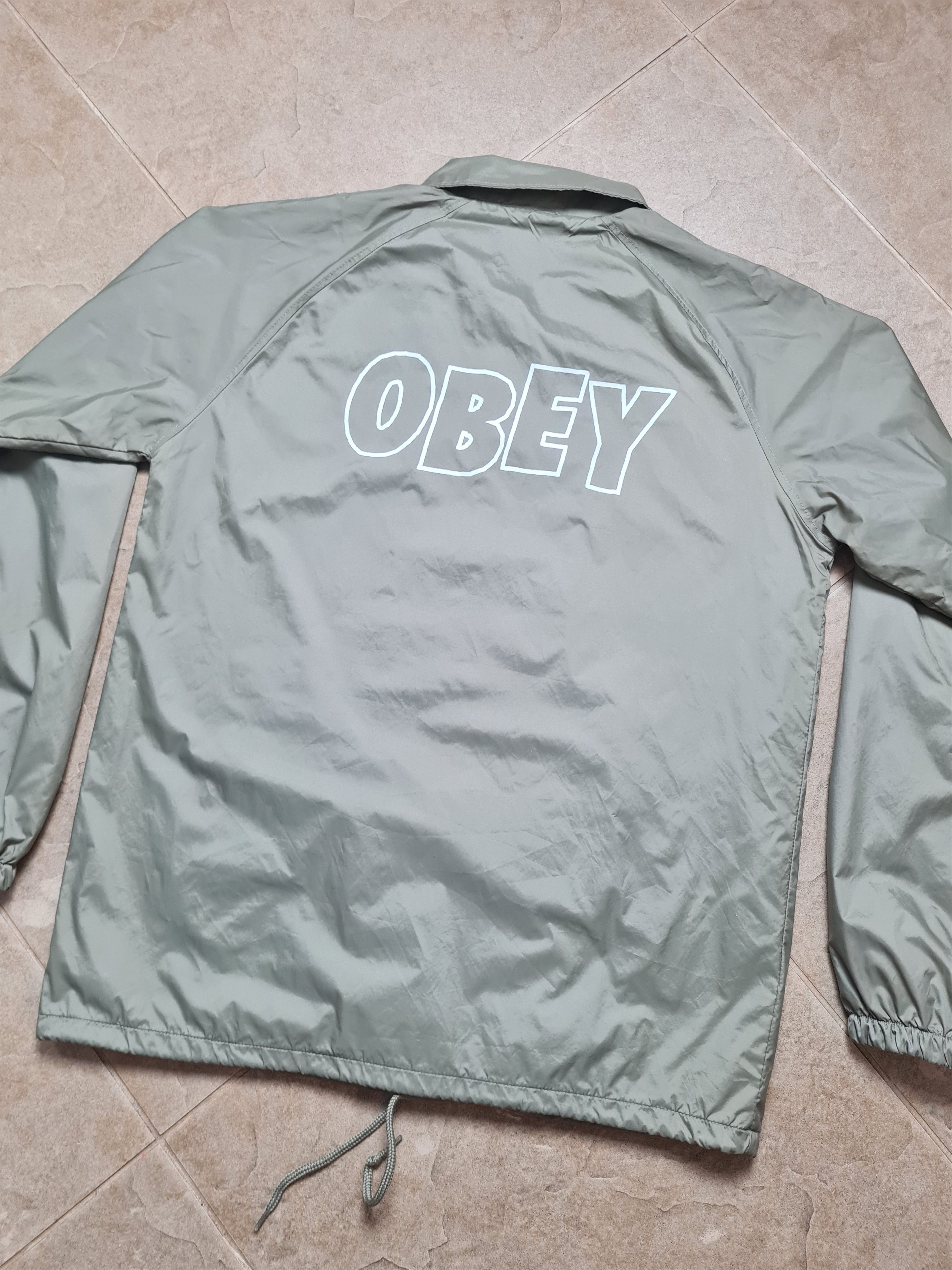 Obey Mens Jacket Rare Obey Coach Jacket Windbreaker Size M Size US M / EU 48-50 / 2 - 9 Thumbnail