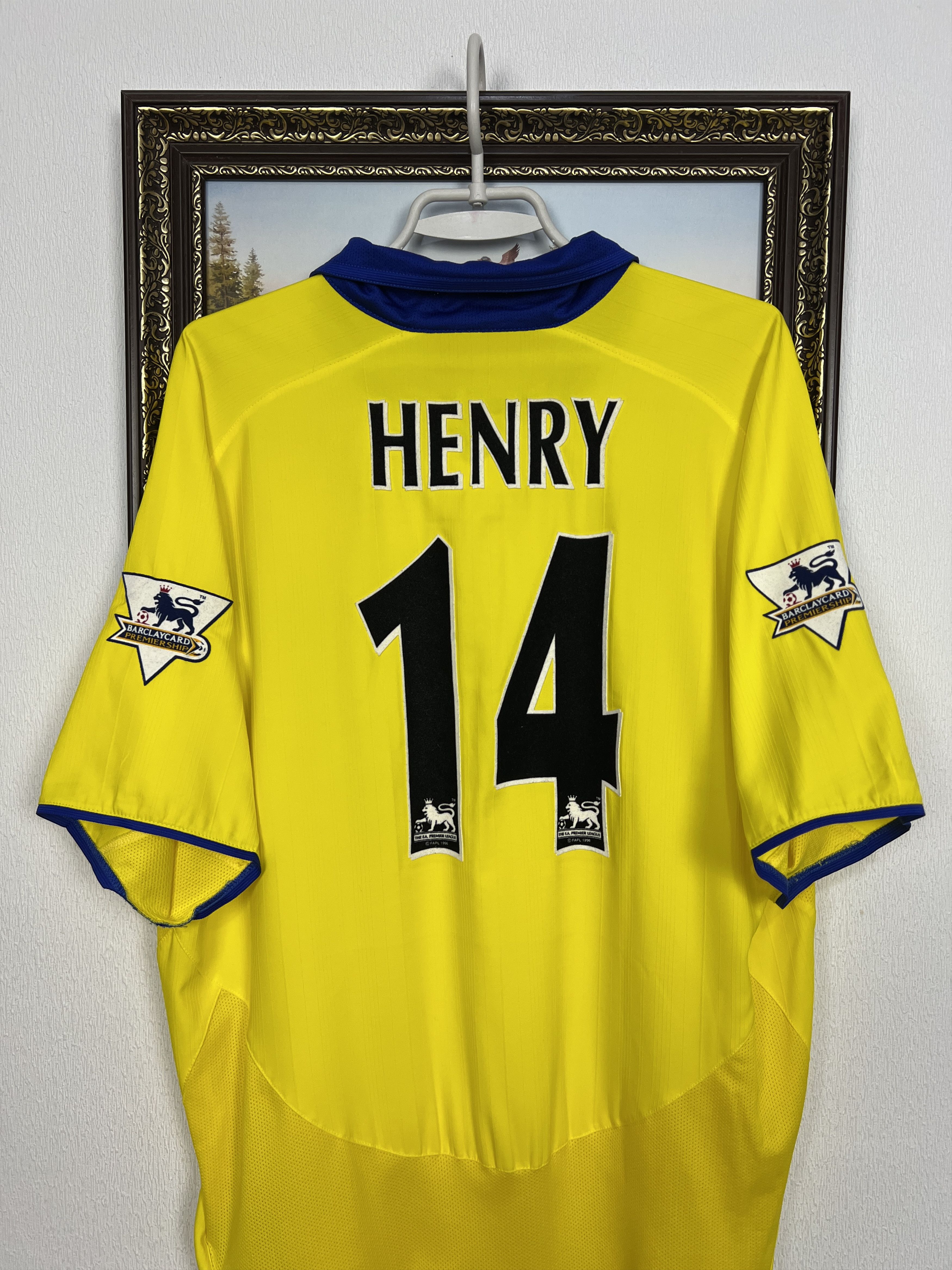 Nike Arsenal Away football shirt Soccer #14 Henry Jersey Trikot Size US L / EU 52-54 / 3 - 8 Thumbnail