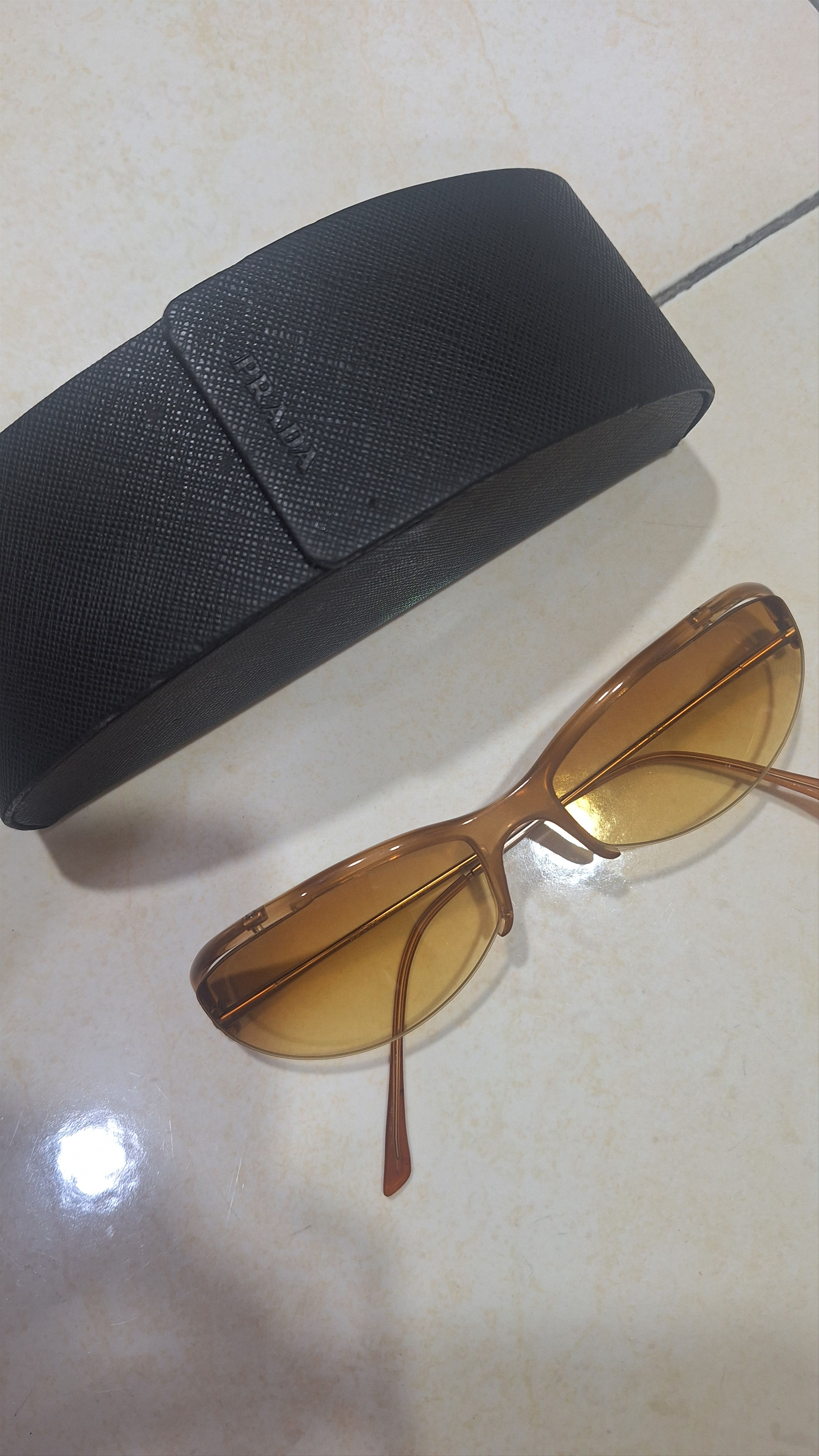 Prada 2000’s Prada SPR 13C Half Frame Tint Metallic Size ONE SIZE - 3 Thumbnail